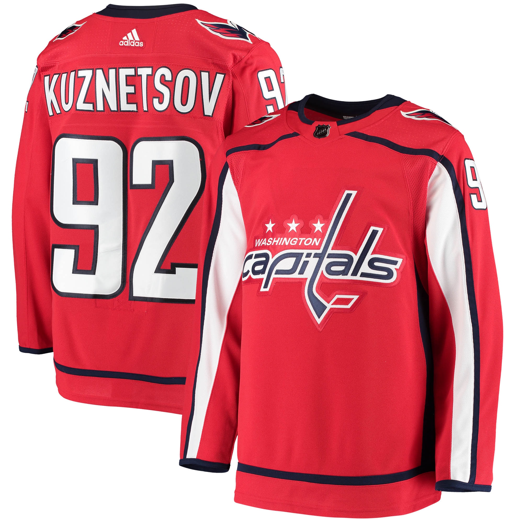 Evgeny Kuznetsov Washington Capitals adidas Home Authentic Player Jersey - Red - vstockx