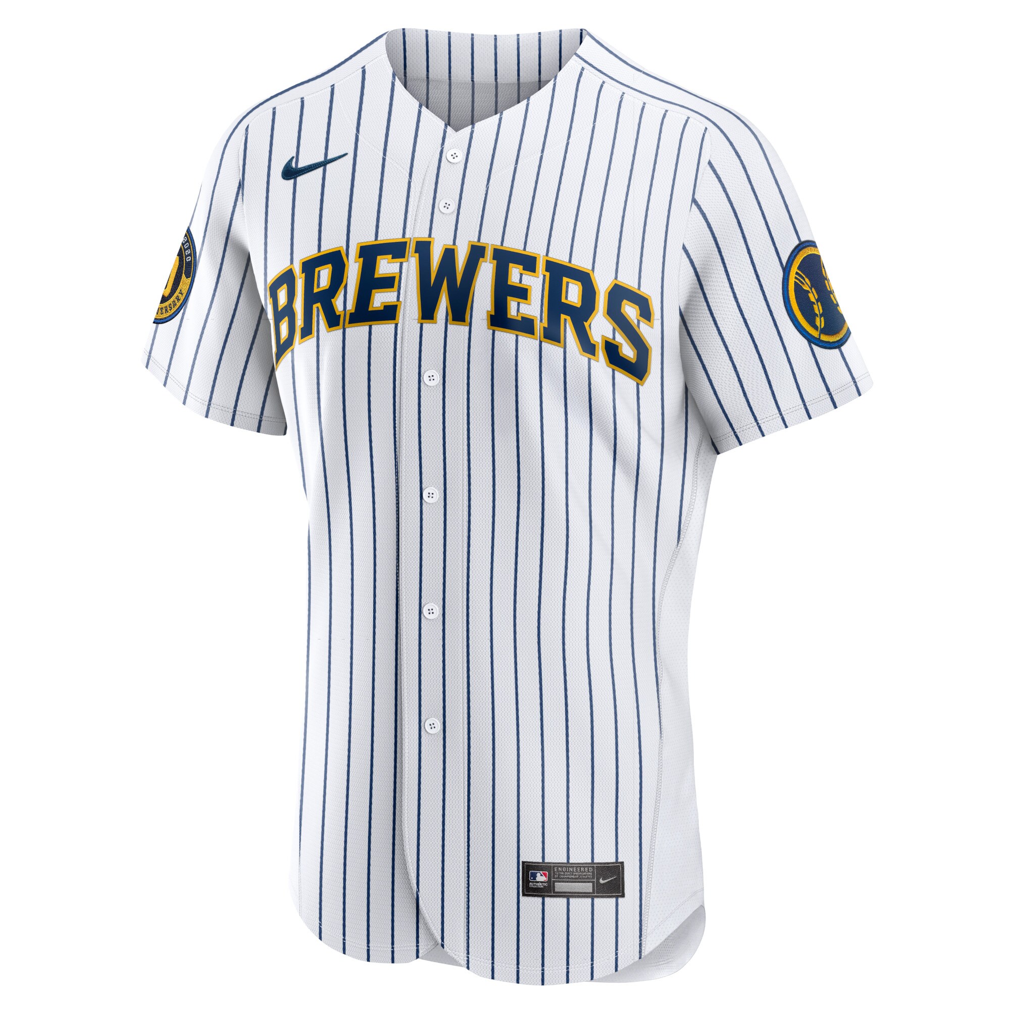 Milwaukee Brewers Nike Alternate Authentic Team Jersey - White - vstockx