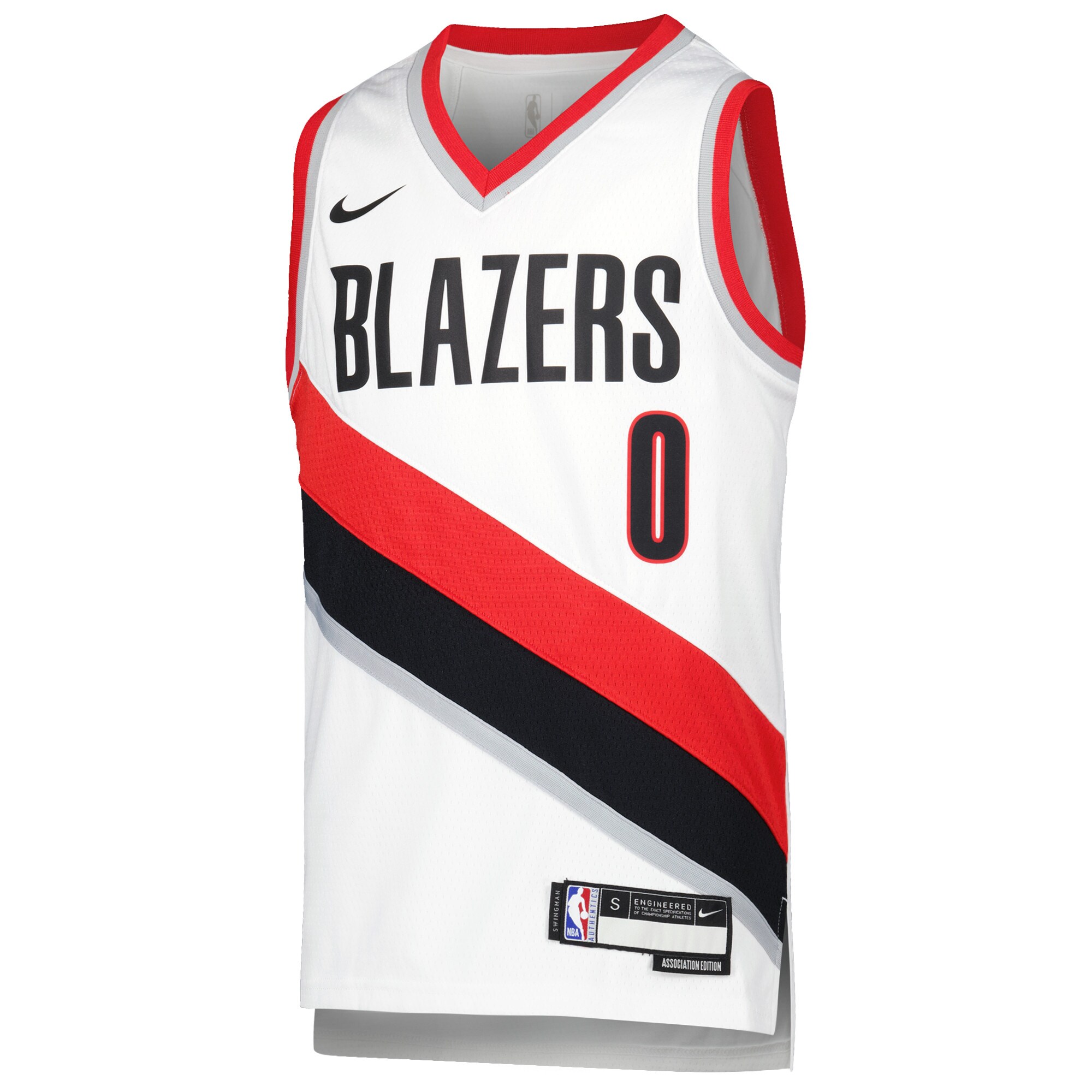 Damian Lillard Portland Trail Blazers Nike Youth Swingman Jersey - Association Edition - White - vstockx