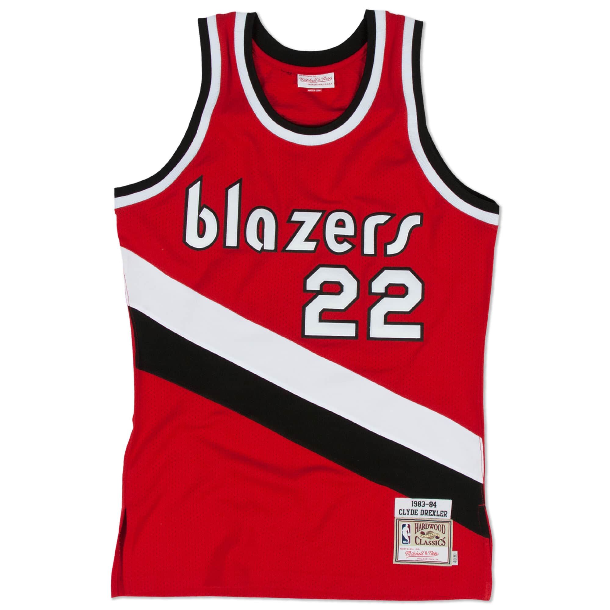 Clyde Drexler 1983-84 Authentic Jersey Portland Trail Blazers - vstockx