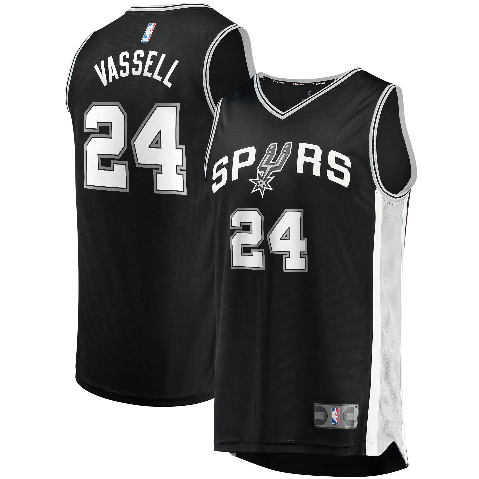 Men's Fanatics Branded Devin Vassell Black San Antonio Spurs 2021/22 Fast Break Replica Jersey - Icon Edition - vstockx