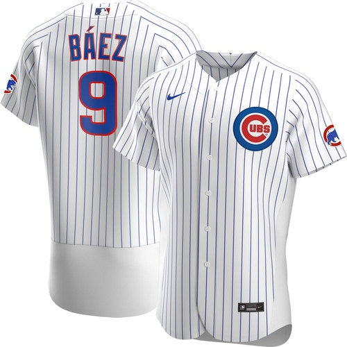 Men's Chicago Cubs Javier Baez White Home Authentic Player Jersey - vstockx