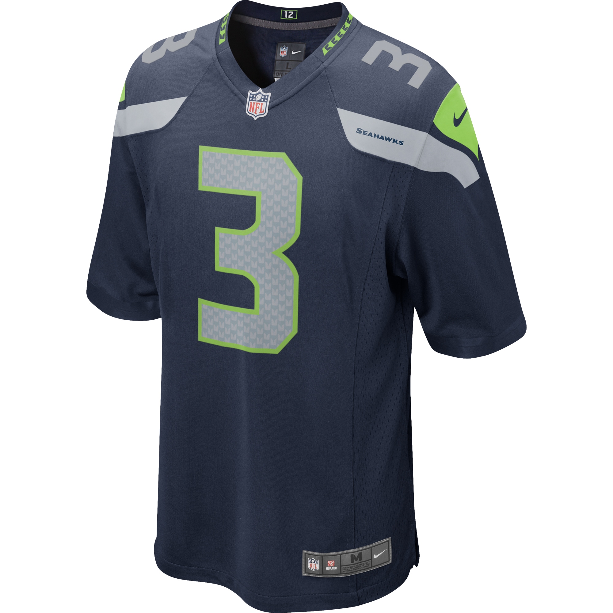 Russell Wilson Seattle Seahawks Nike Game Jersey - College Navy - vstockx