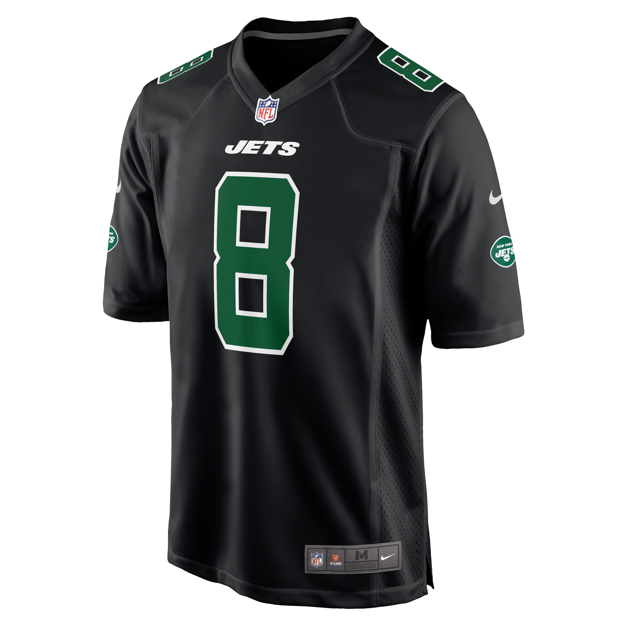 Aaron Rodgers New York Jets Nike Fashion Game Jersey - Black - vstockx