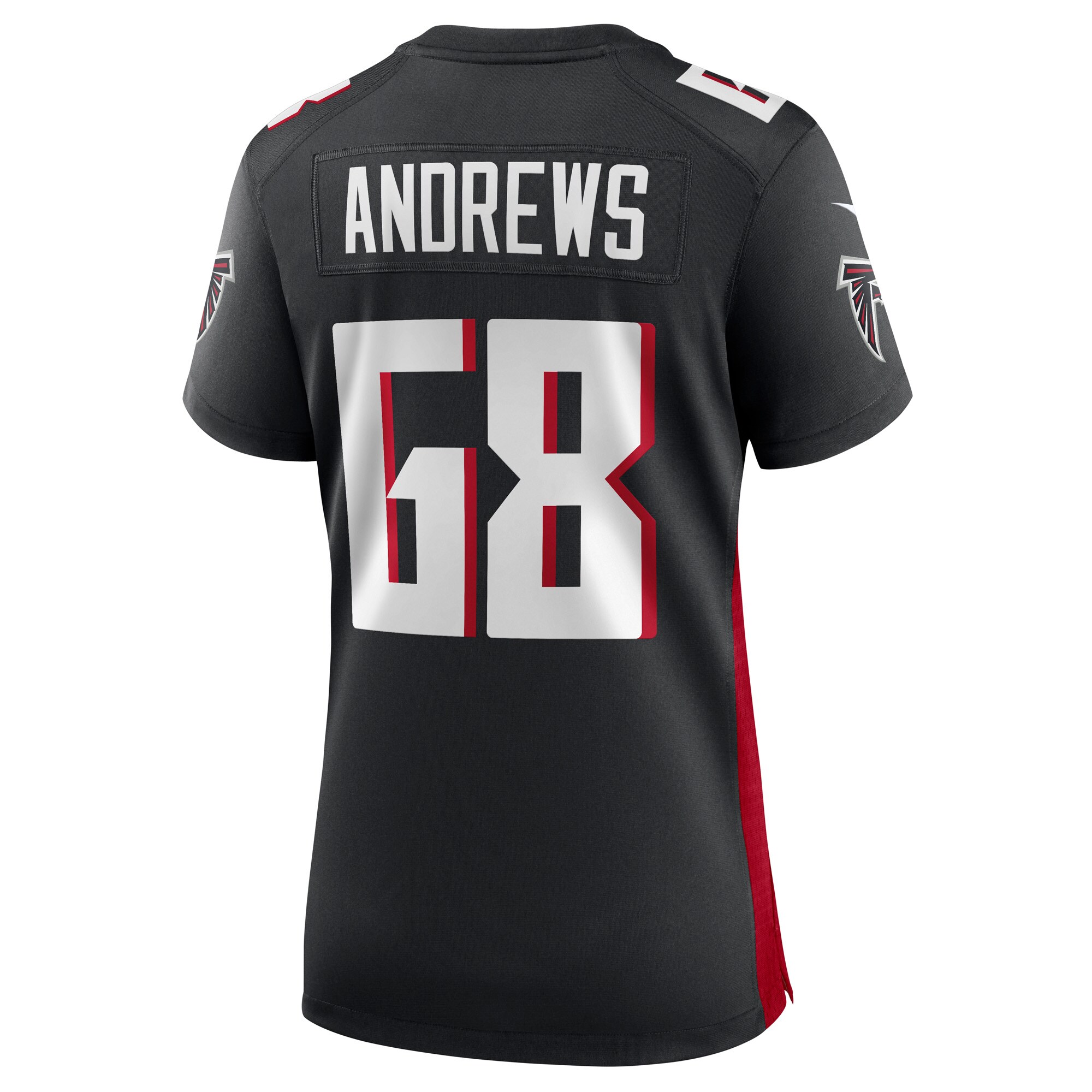 Josh Andrews Atlanta Falcons Nike Women's Game Player Jersey - Black - vstockx