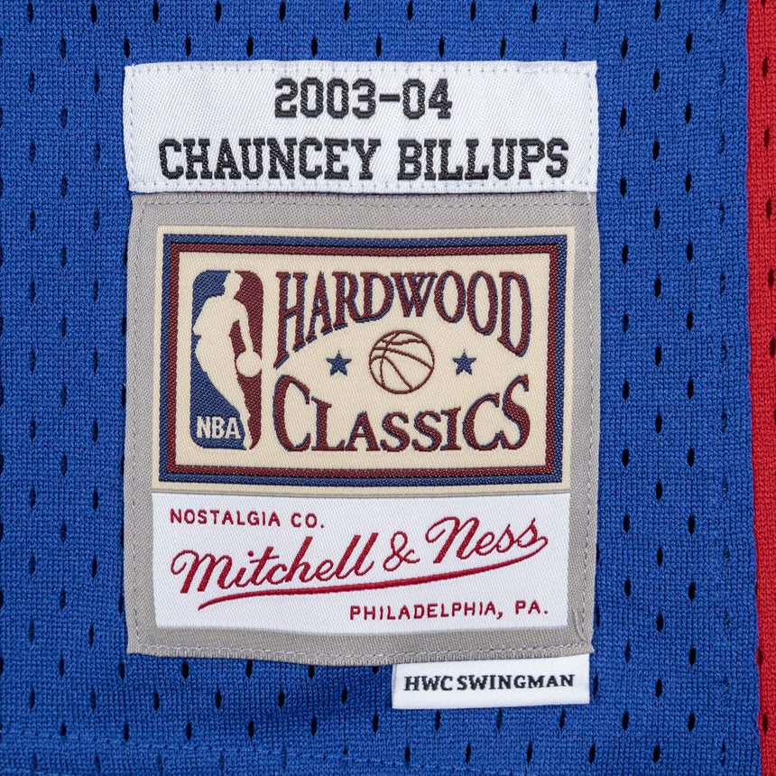 Men's Detroit Pistons Chauncey Billups 2003-04 Royal Mitchell & Ness NBA Men's Hardwood Classic Swingman Jersey - vstockx