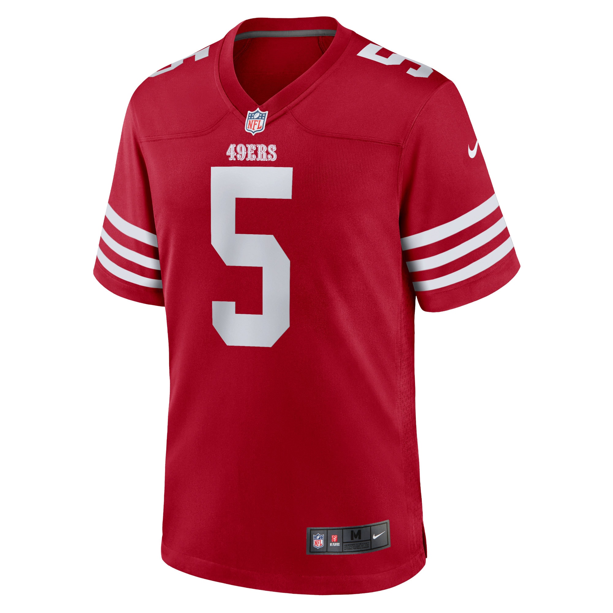 Trey Lance San Francisco 49ers Nike Team Game Jersey - Scarlet - vstockx