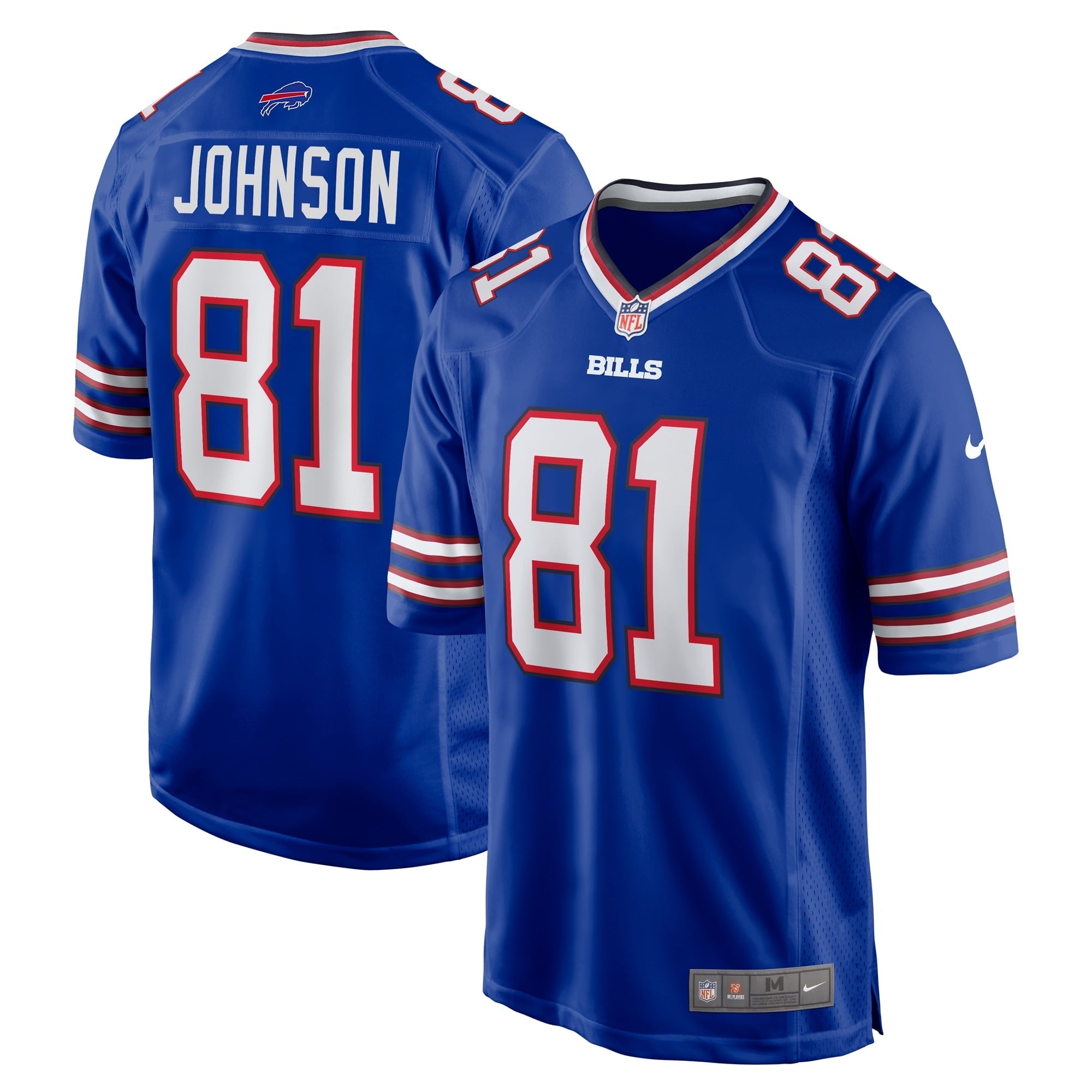 Men's Nike KeeSean Johnson Royal Buffalo Bills Game Player Jersey - vstockx