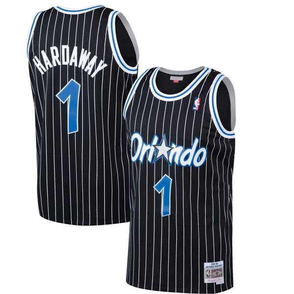 Mens Anfernee 'Penny' Hardaway Orlando Magic Mitchell & Ness Black 1994-95 Hardwood Classics Swingman Jersey - vstockx