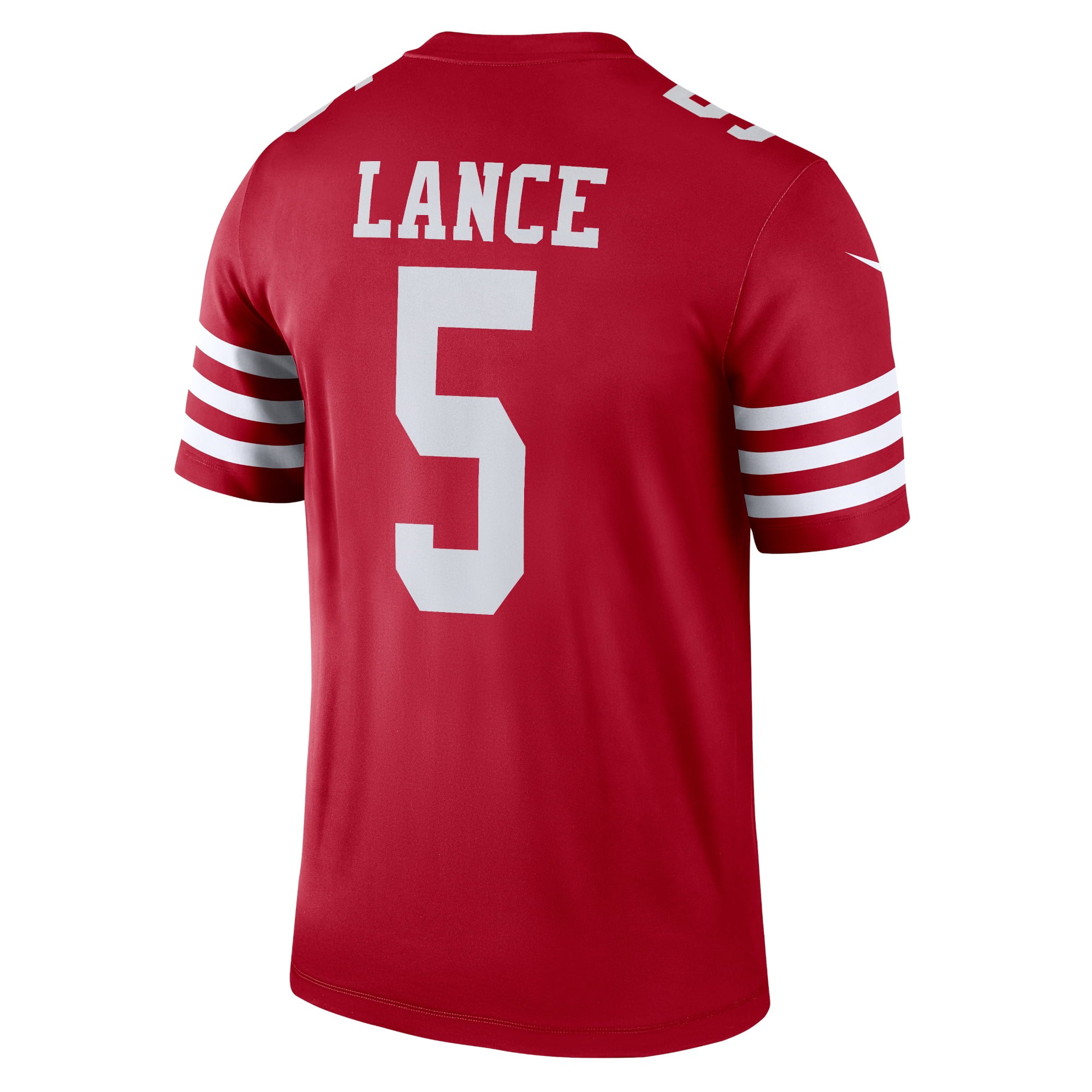 Men's Nike Trey Lance Scarlet San Francisco 49ers Legend Jersey - vstockx