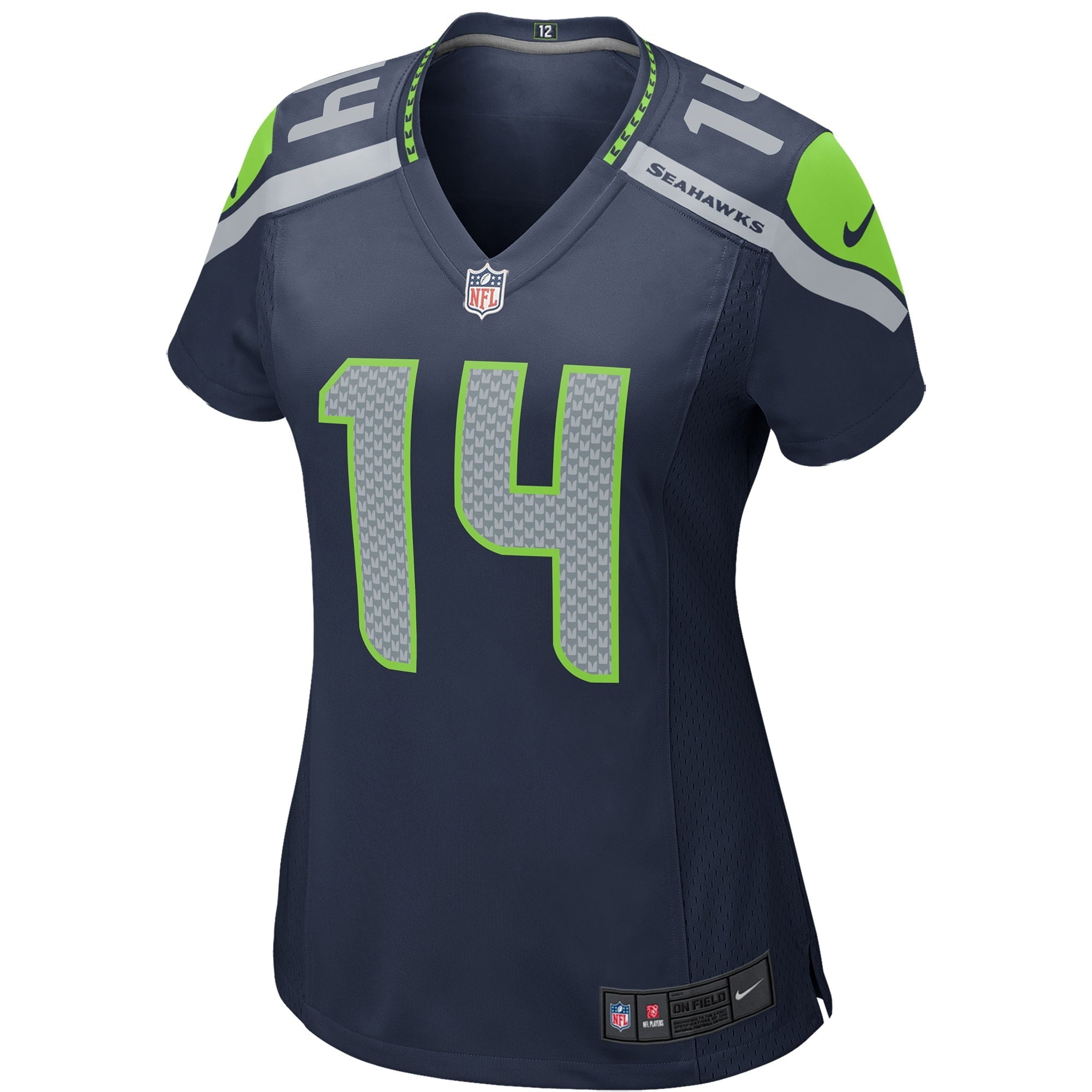 Women's Nike DK Metcalf Navy Seattle Seahawks Game Jersey - vstockx