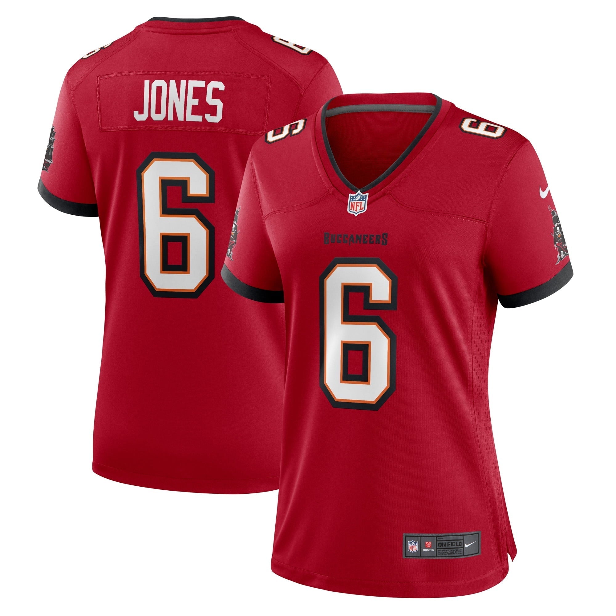 Women's Nike Julio Jones Red Tampa Bay Buccaneers Player Game Jersey - vstockx