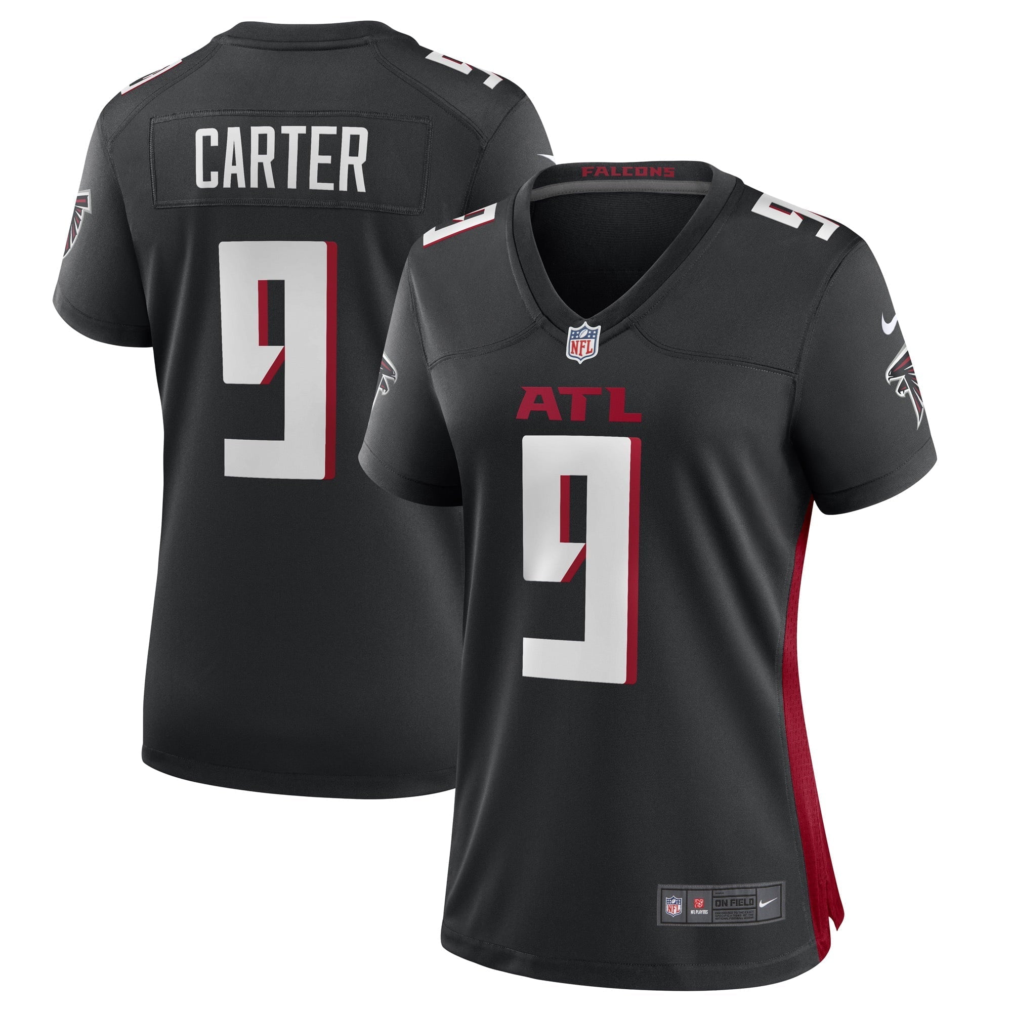 Women's Nike Lorenzo Carter Black Atlanta Falcons Game Player Jersey - vstockx