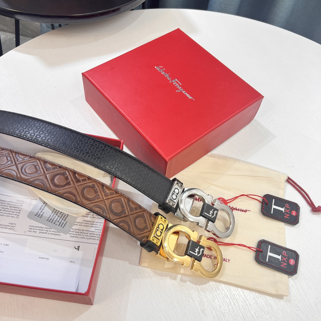 Streetwear Belt Ferragamo 319606 size:3.5cm - vstockx