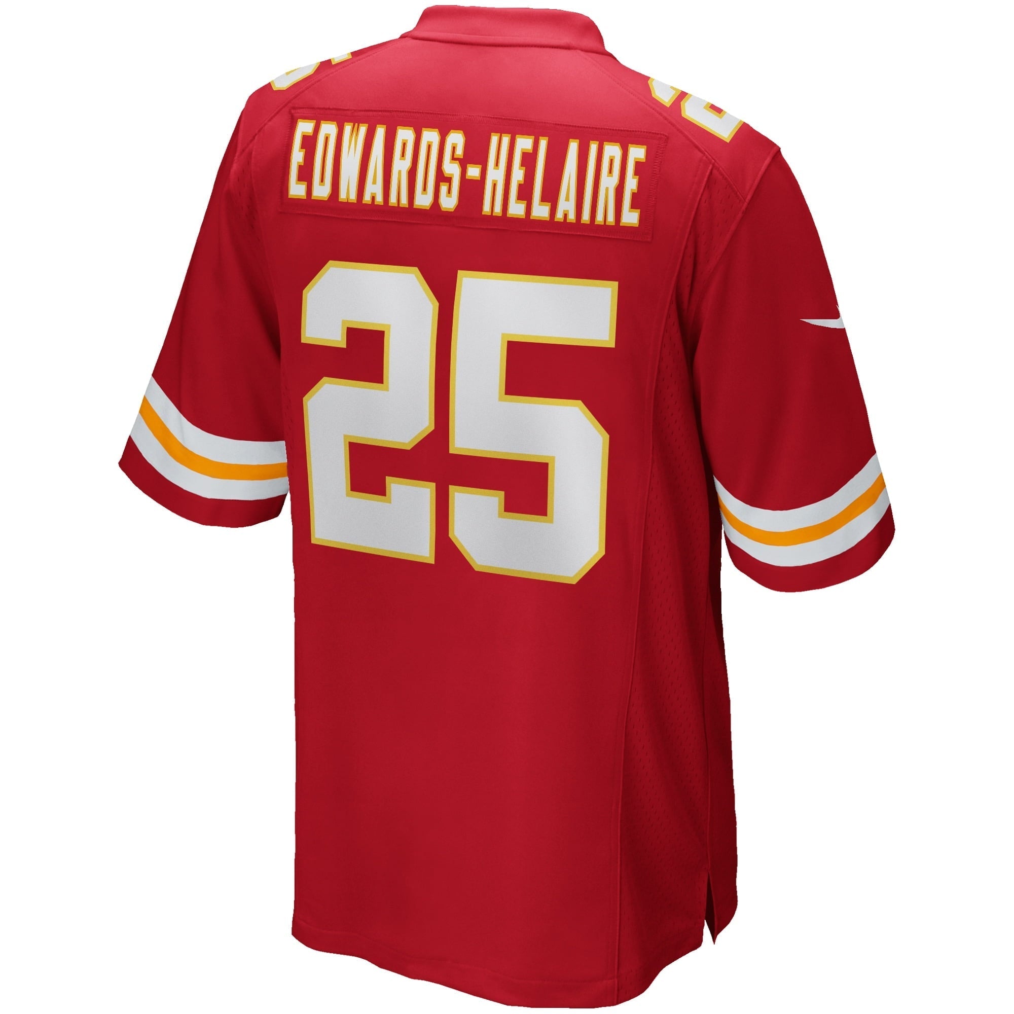Men's Nike Clyde Edwards-Helaire Red Kansas City Chiefs Player Game Jersey - vstockx