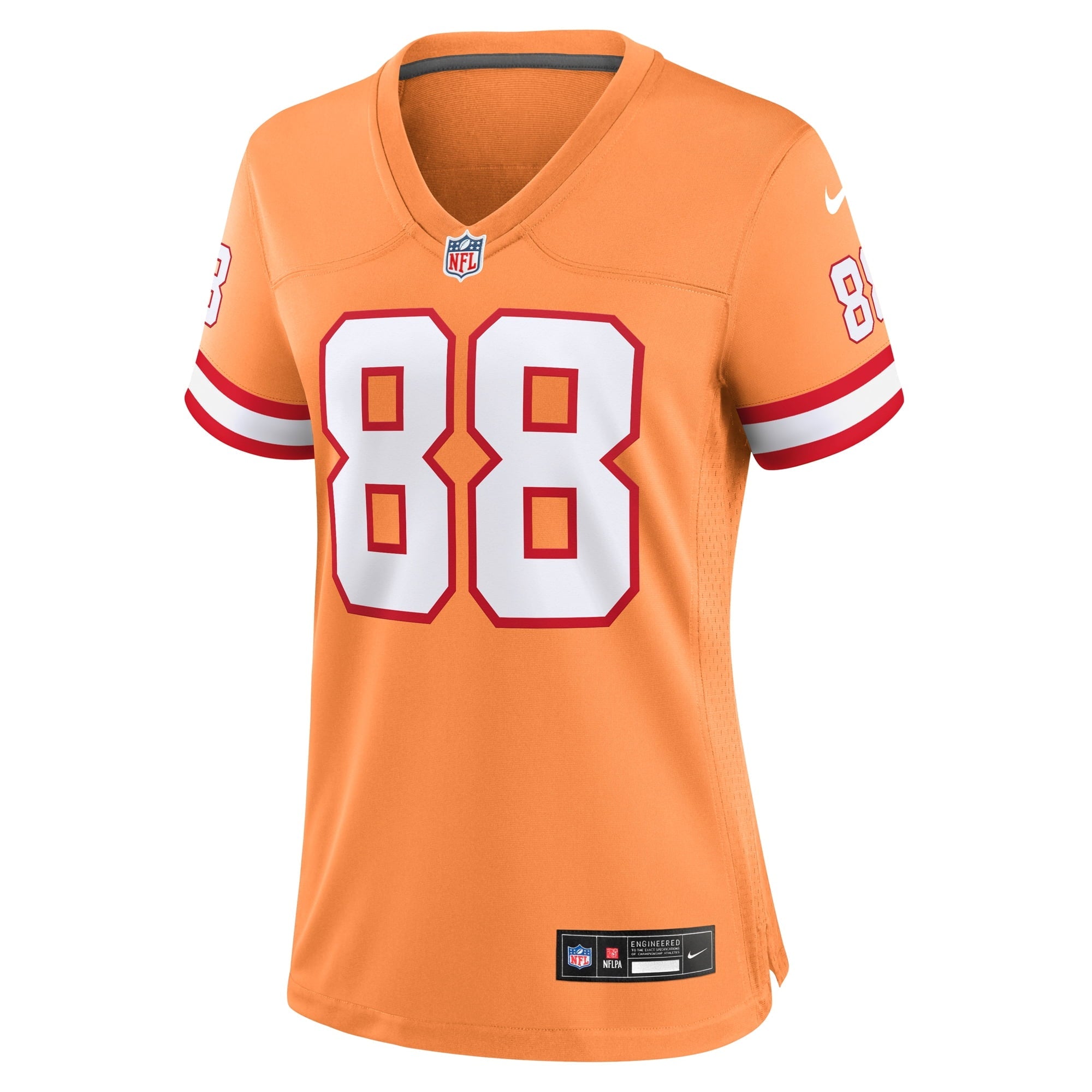 Women's Nike Cade Otton Orange Tampa Bay Buccaneers Throwback Game Jersey - vstockx