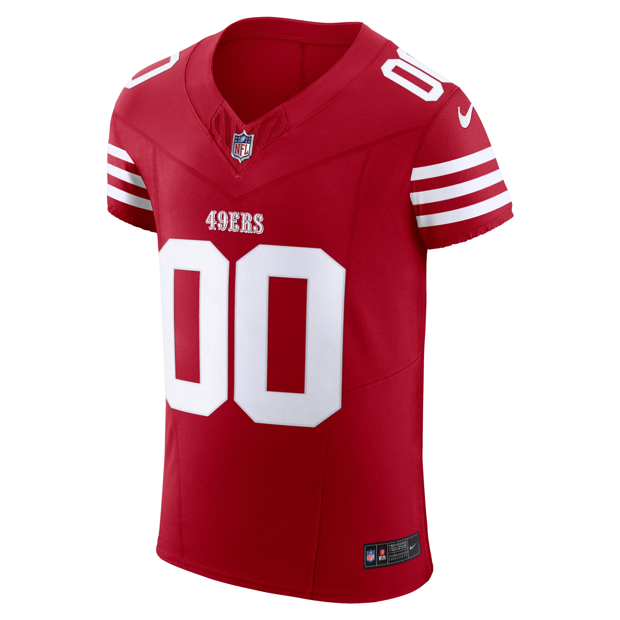 San Francisco 49ers Nike Vapor F.U.S.E. Elite Custom Jersey - Scarlet - vstockx