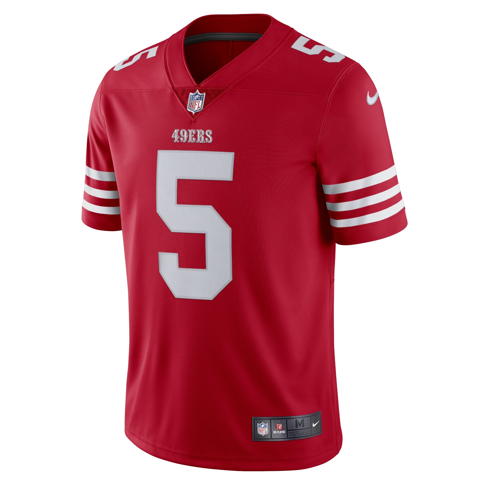 Men's Nike Trey Lance Scarlet San Francisco 49ers Vapor Limited Jersey - vstockx