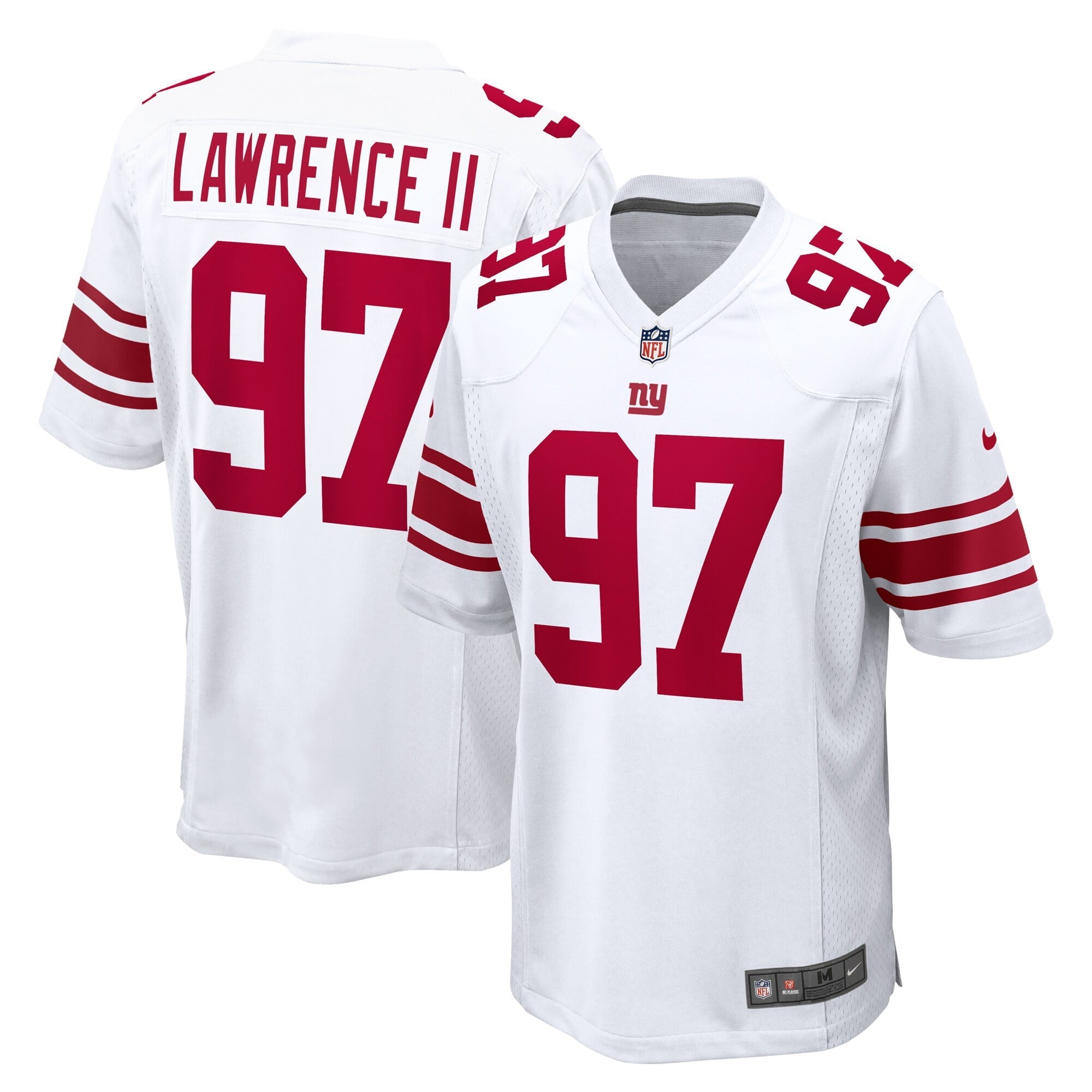 Men's Nike Dexter Lawrence II White New York Giants Game Player Jersey - vstockx