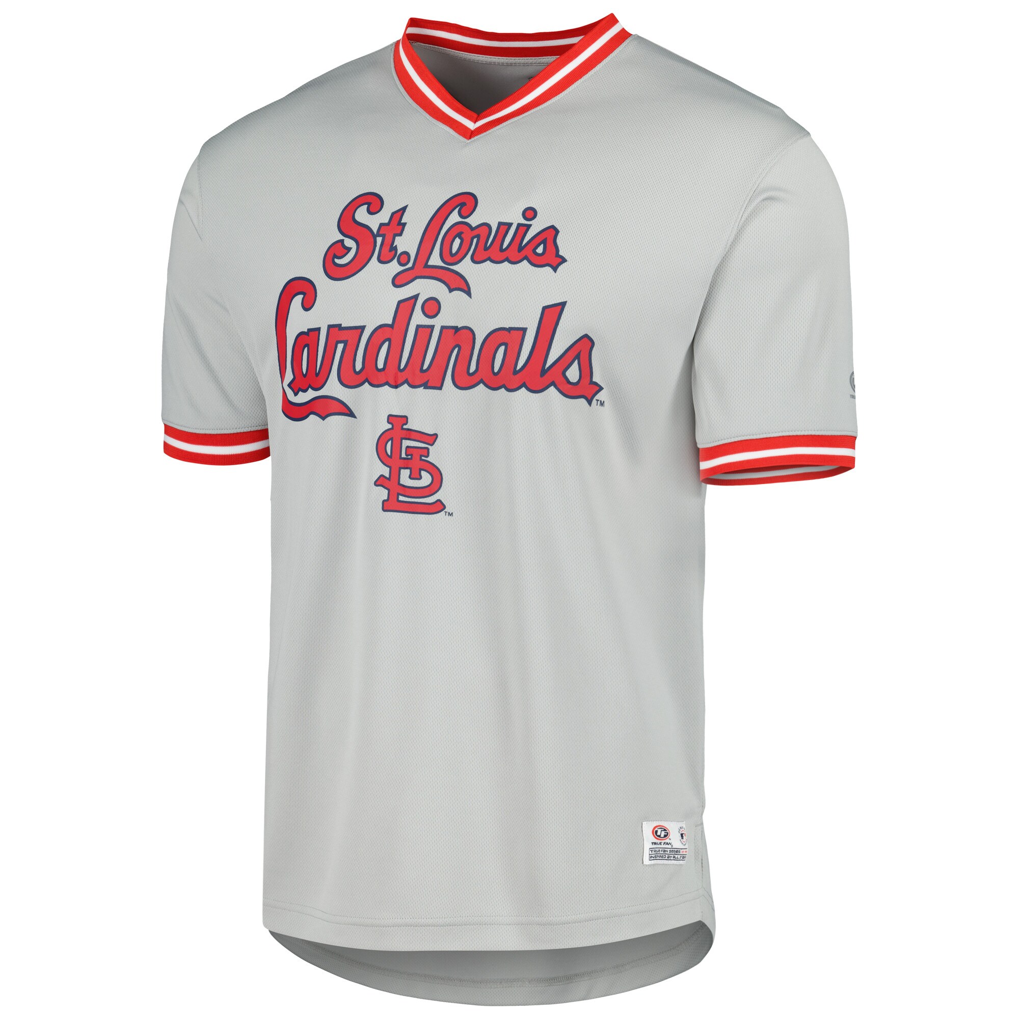 St. Louis Cardinals V-Neck Jersey - Gray - vstockx