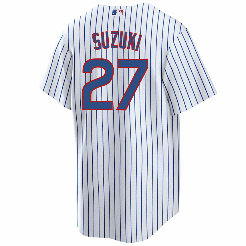 Men's Seiya Suzuki Chicago Cubs White Home Replica Jersey - vstockx