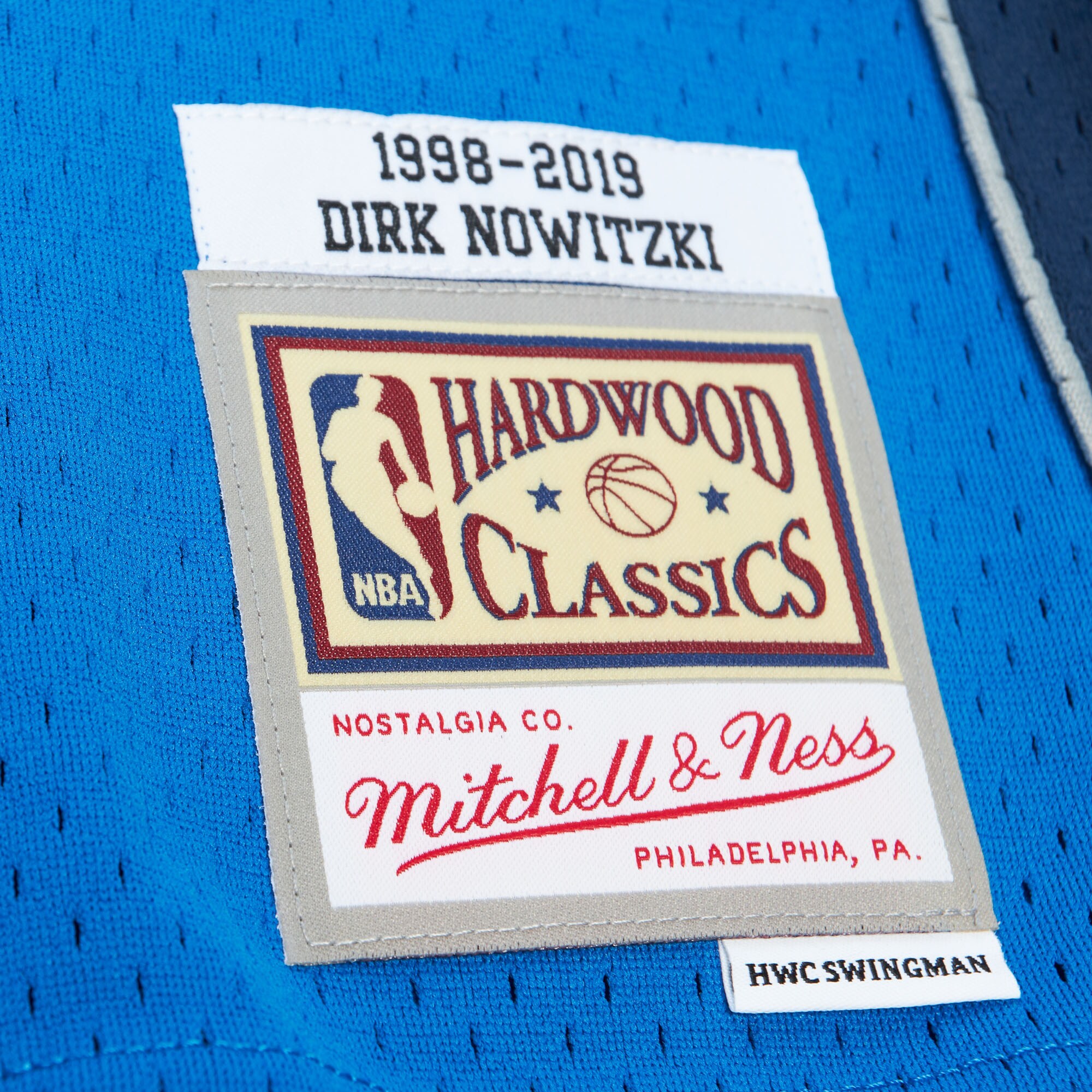 Dirk Nowitzki Dallas Mavericks Mitchell & Ness Unisex Hall of Fame Class of 2023 Throwback Swingman Jersey - Blue - vstockx