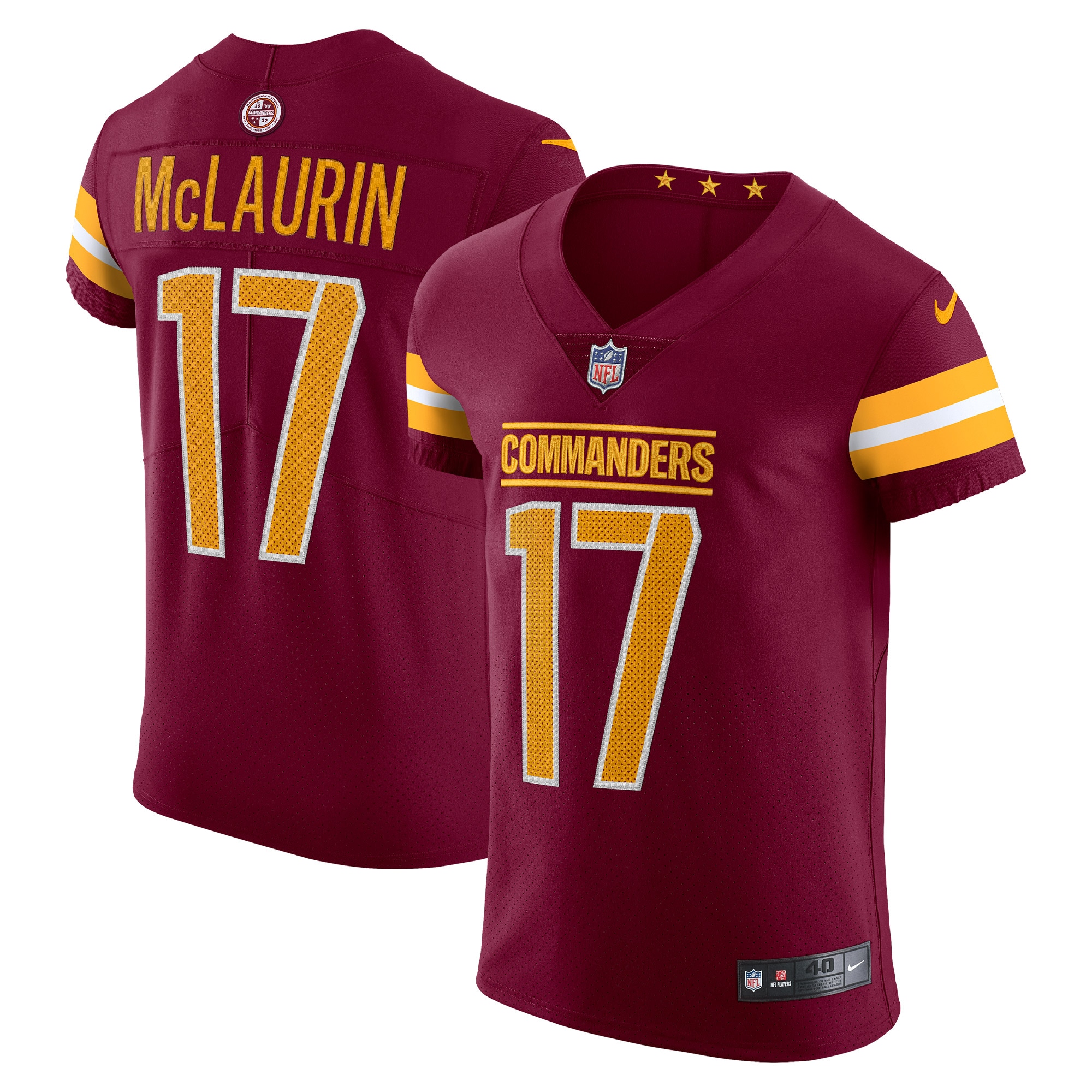 Terry McLaurin Washington Commanders Nike Vapor Elite Jersey - Burgundy - vstockx