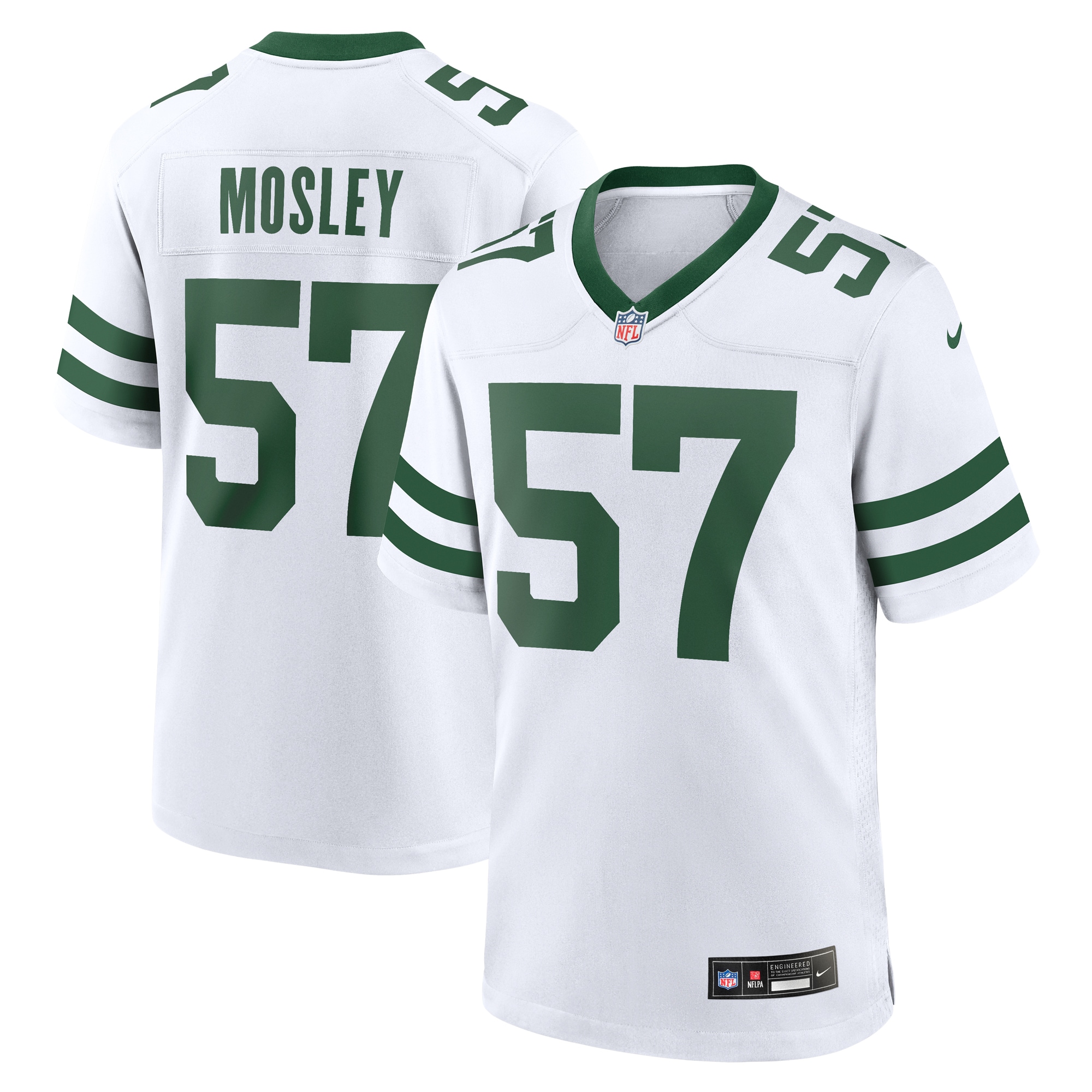 C.J. Mosley New York Jets Nike Legacy Player Game Jersey - White - vstockx