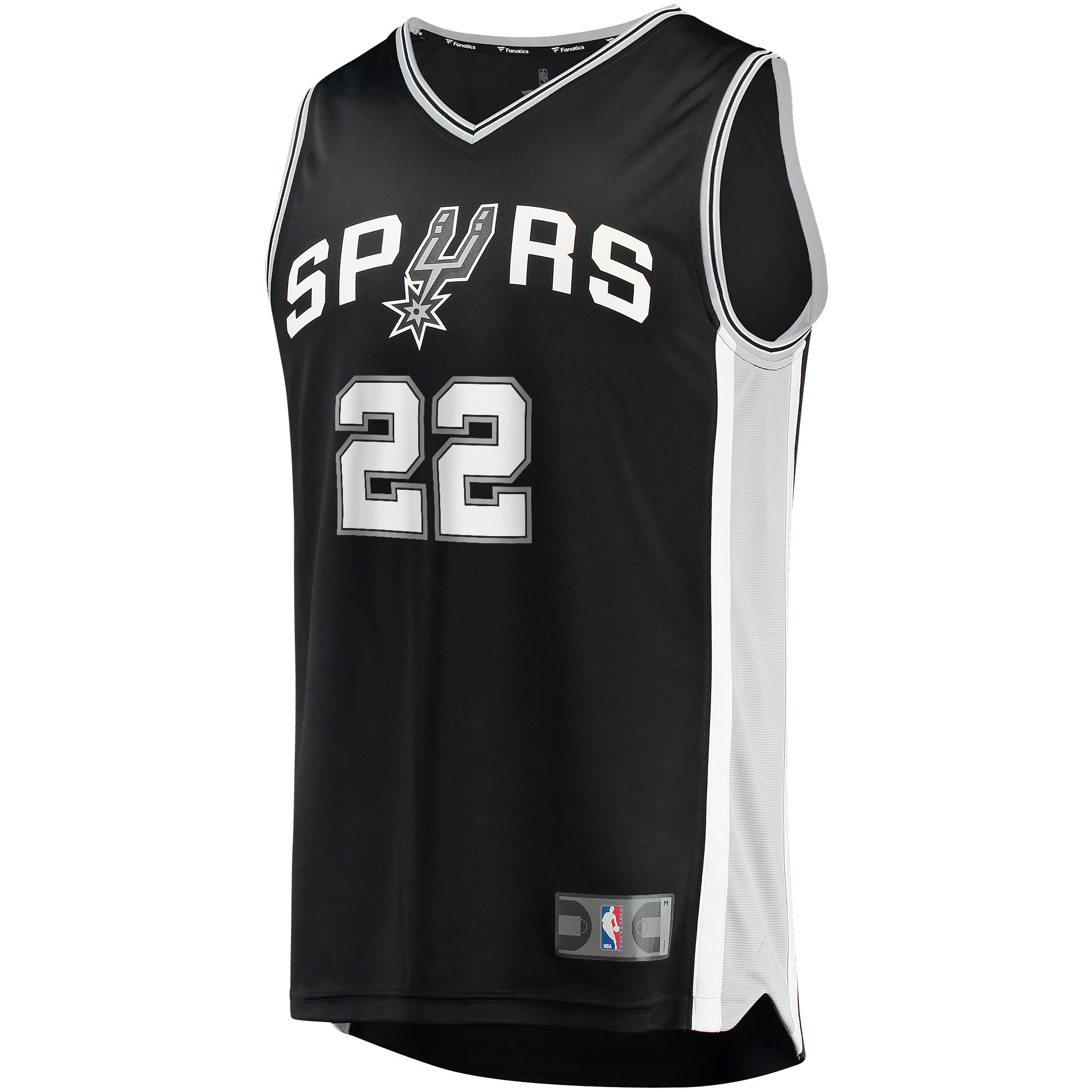 Men's Fanatics Branded Malaki Branham Black San Antonio Spurs 2022 NBA Draft First Round Pick Fast Break Replica Player - vstockx