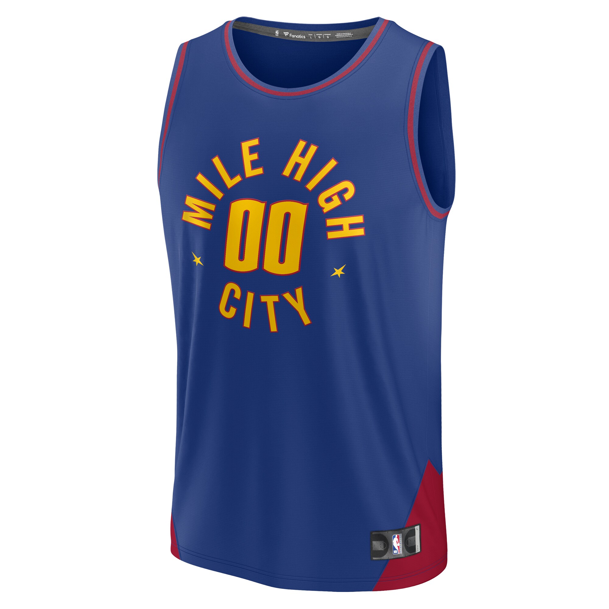 Denver Nuggets Fanatics Branded 2022/23 Fast Break Custom Replica Jersey - Blue - Statement Edition - vstockx
