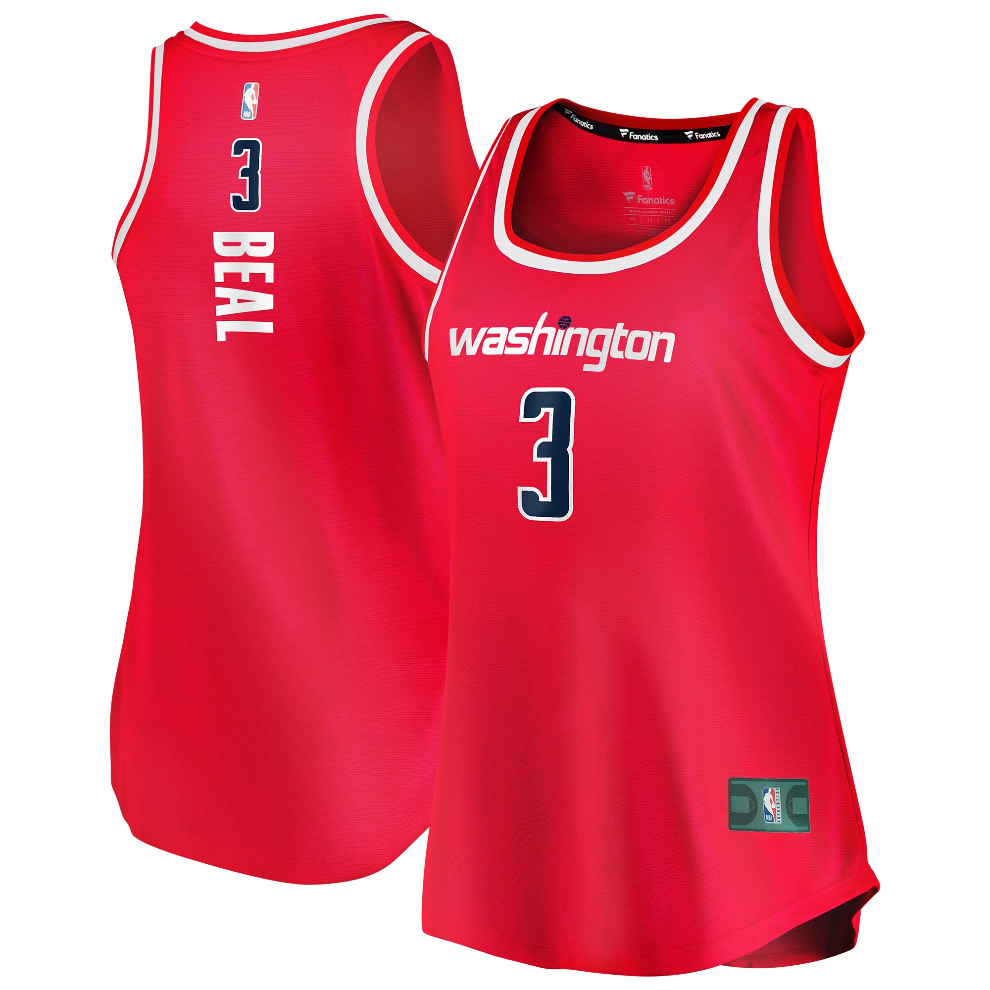 Bradley Beal Washington Wizards Fanatics Branded Women's Fast Break Team Tank Jersey - Icon Edition - Red - vstockx