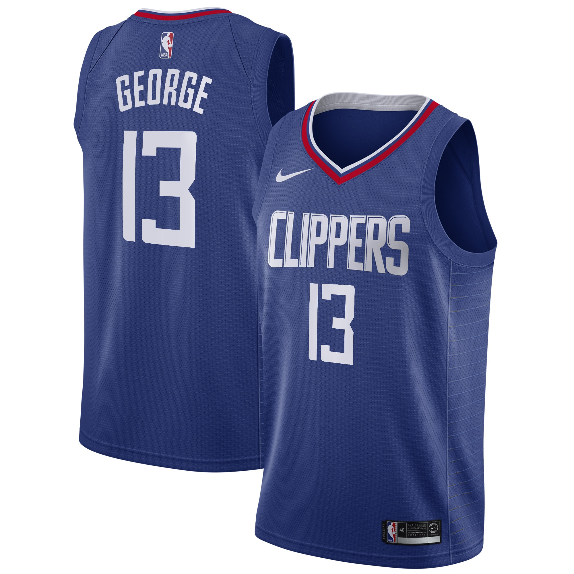 Paul George LA Clippers Nike 2019/20 Swingman Jersey Blue - Icon Edition - vstockx