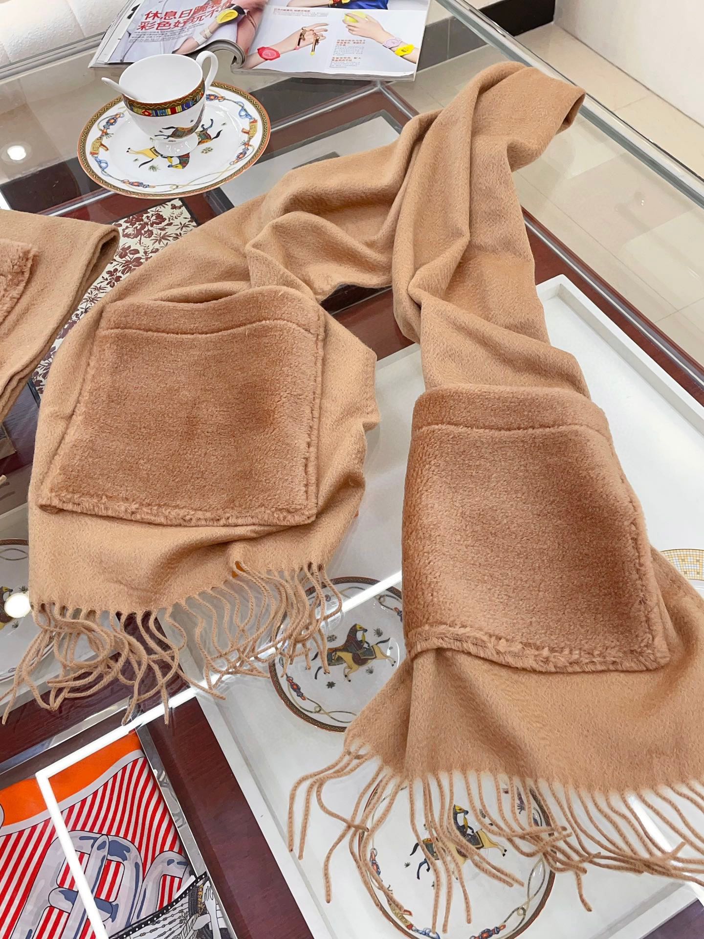 Streetwear Scarf MAXMARA 328836 size:35cm*210cm - vstockx