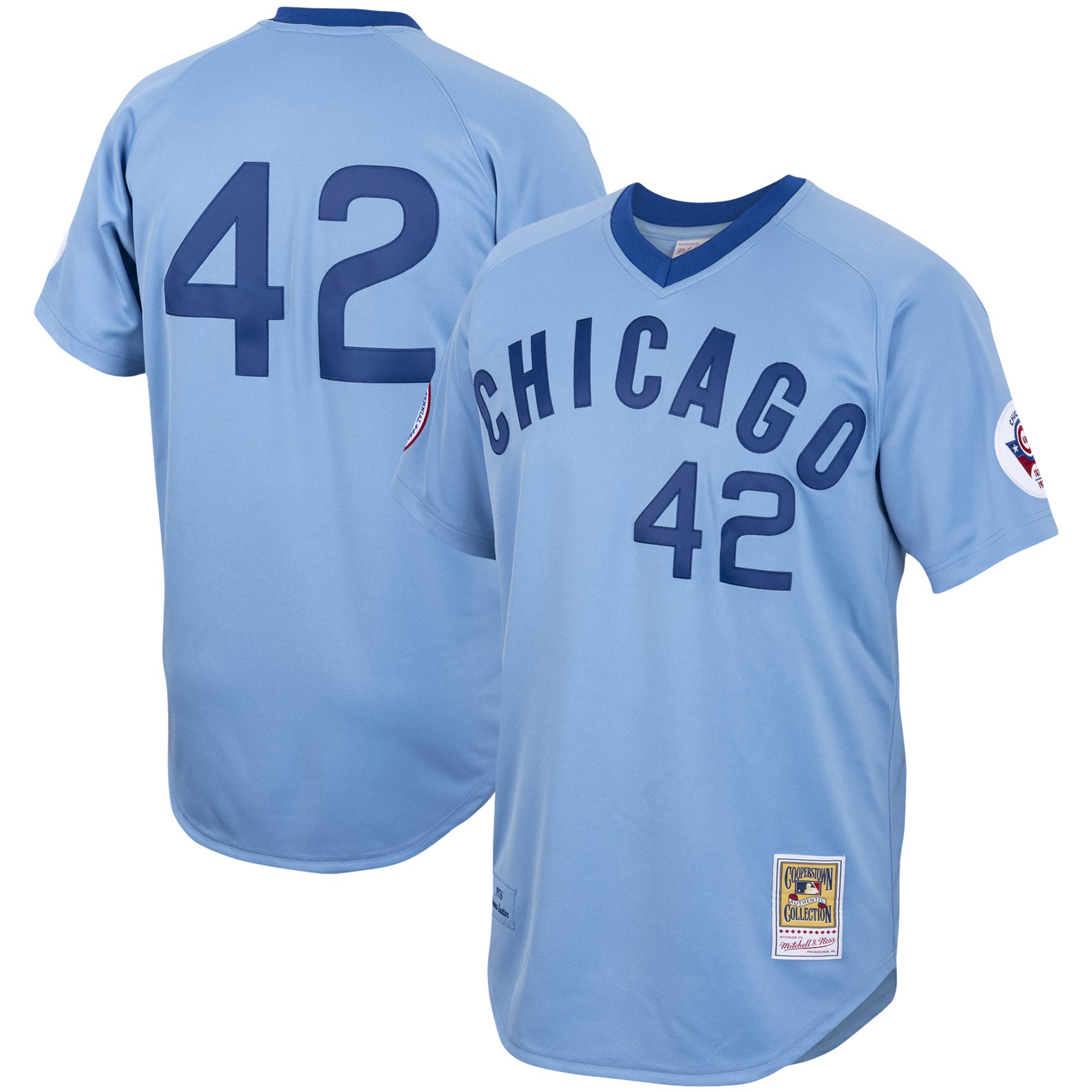 Bruce Sutter Chicago Cubs Mitchell & Ness Road 1976 Cooperstown Collection Authentic Jersey - Light Blue - vstockx