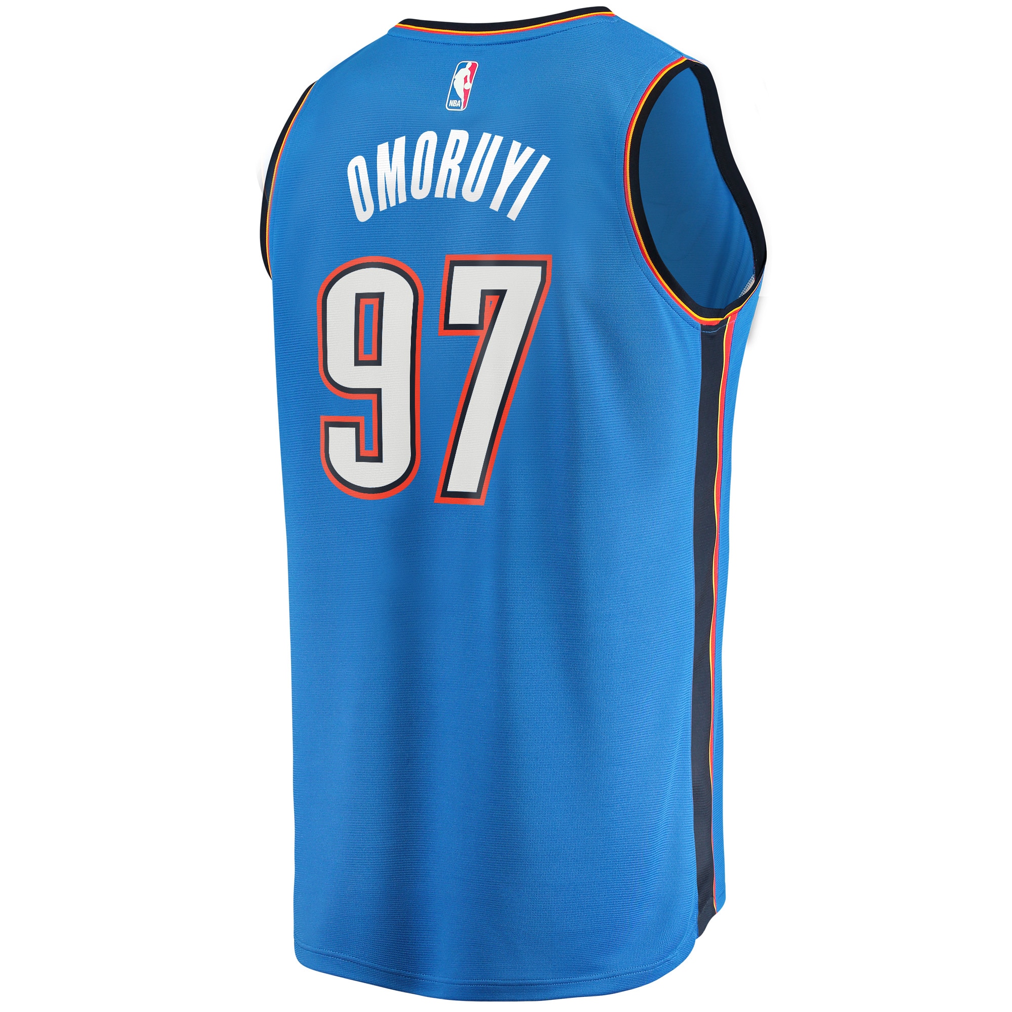 Eugene Omoruyi Oklahoma City Thunder Fanatics Branded Youth Fast Break Player Jersey - Icon Edition - Blue - vstockx