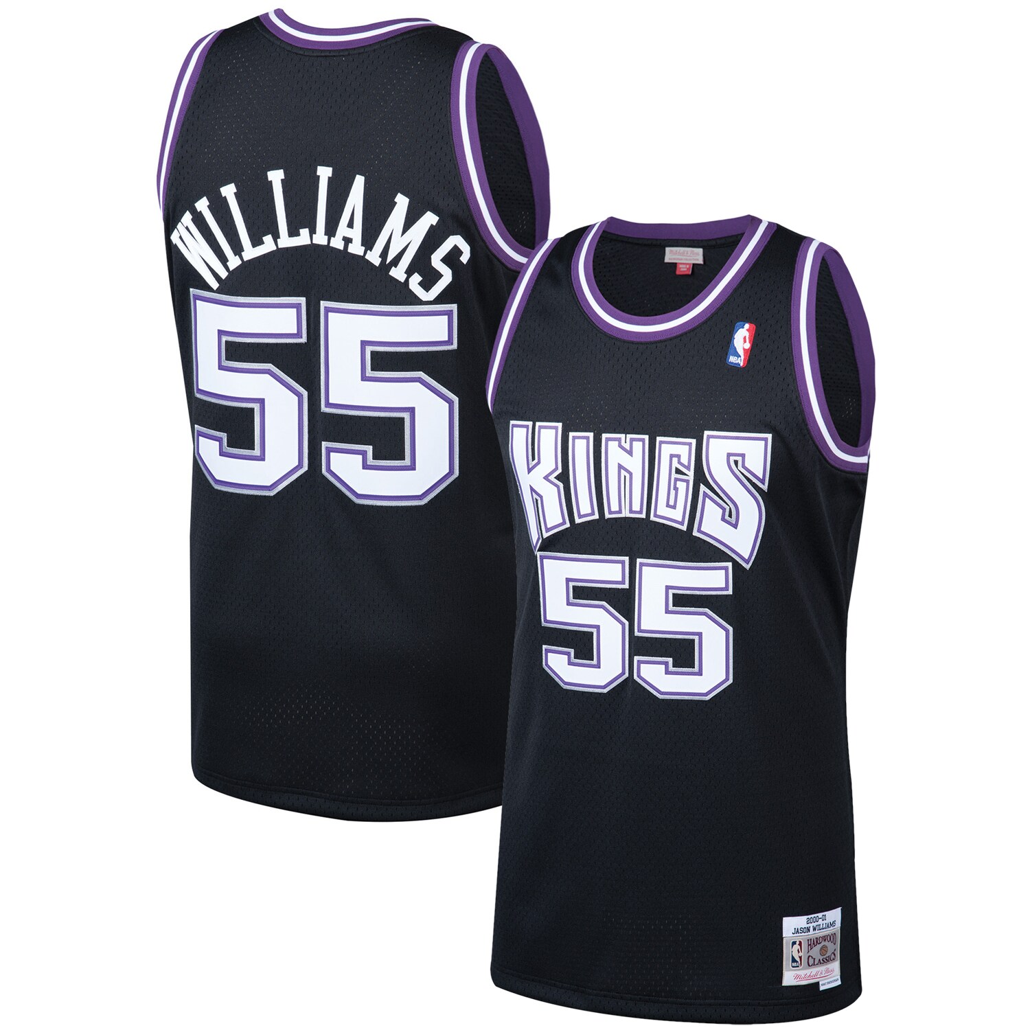 Jason Williams Sacramento Kings Mitchell & Ness Hardwood Classics Swingman Jersey - Black - vstockx