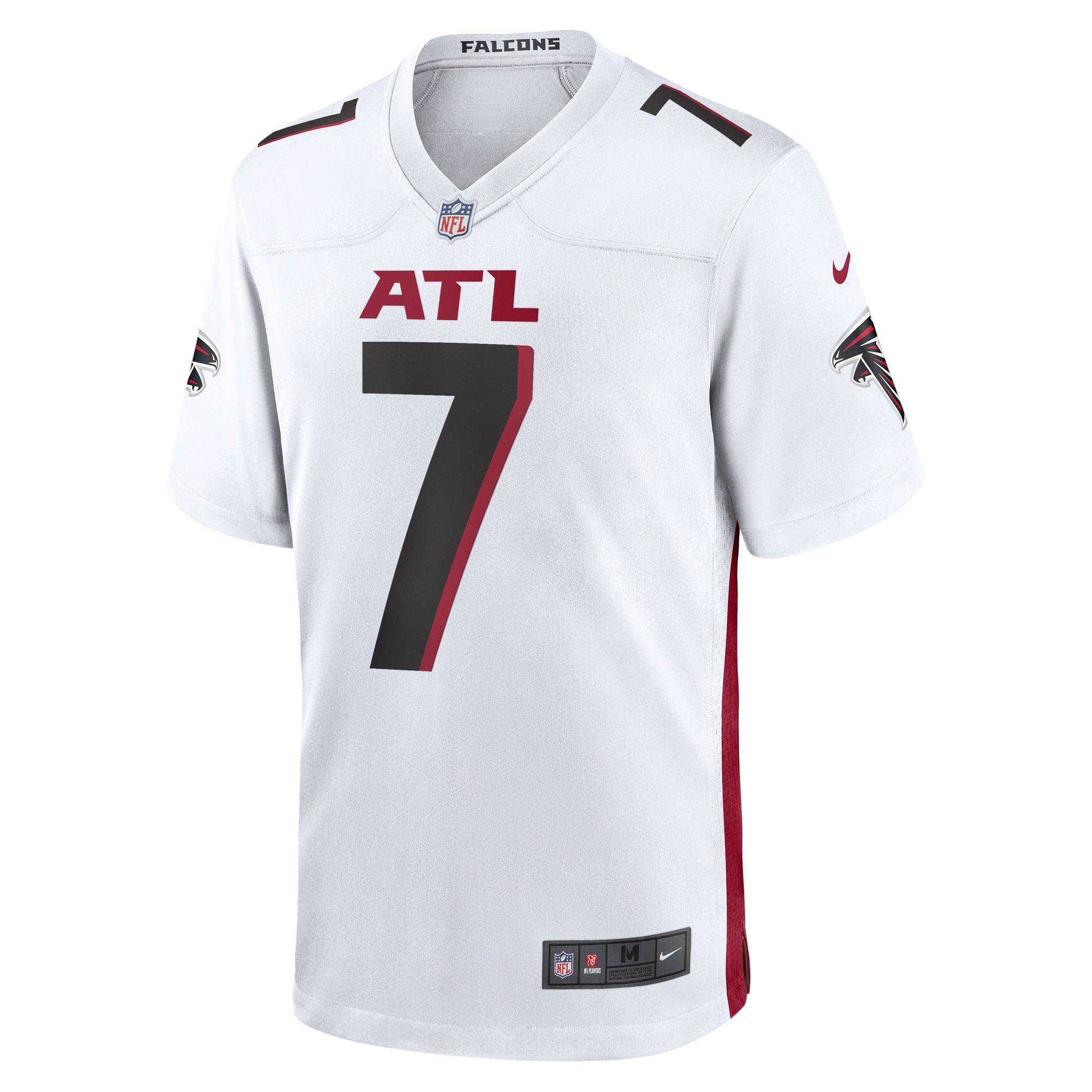 Men's Nike Bijan Robinson White Atlanta Falcons 2023 NFL Draft First Round Pick Game Jersey - vstockx