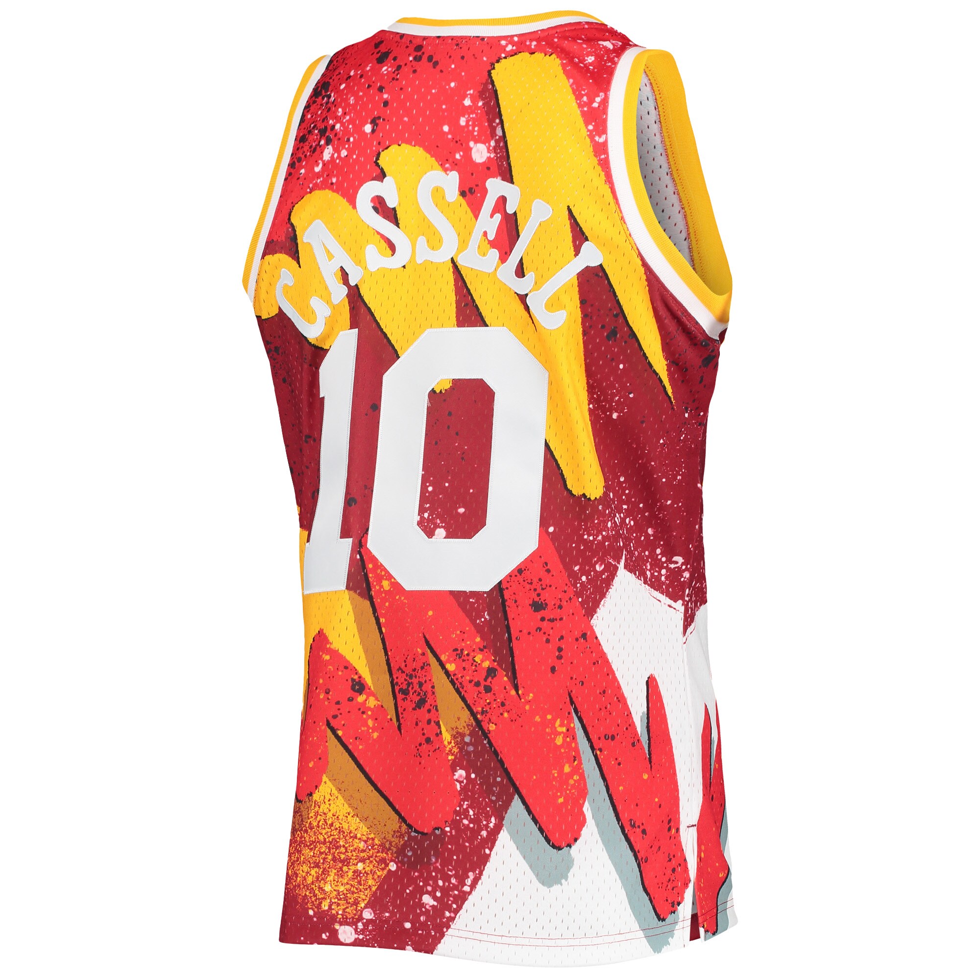 Sam Cassell Houston Rockets Mitchell & Ness Hardwood Classics 1993/94 Hyper Hoops Swingman Jersey - Red - vstockx