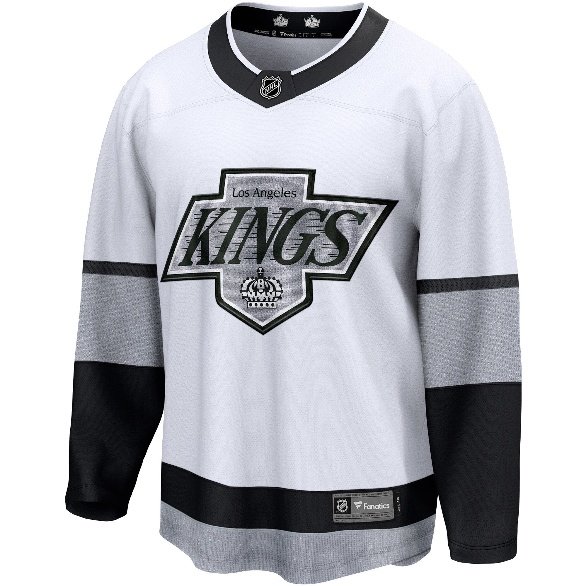 Los Angeles Kings Fanatics Branded Alternate Premier Breakaway Team Jersey - White - vstockx
