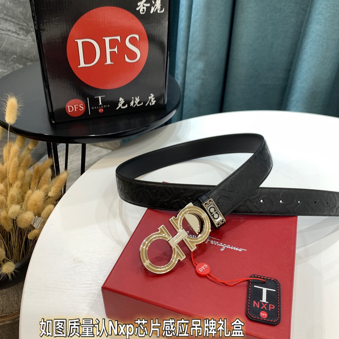Streetwear Belt Ferragamo 319638 size:3.5cm - vstockx