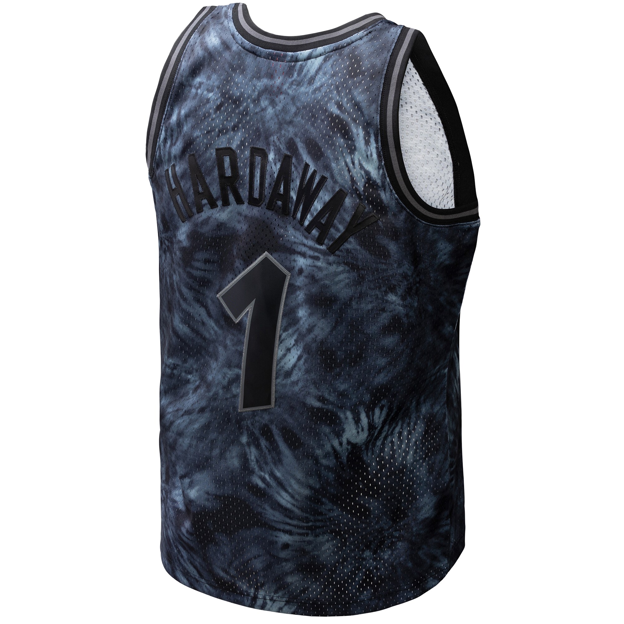 Penny Hardaway Orlando Magic Mitchell & Ness Hardwood Classics 1984/85 Tie-Dye Swingman Jersey - Black - vstockx