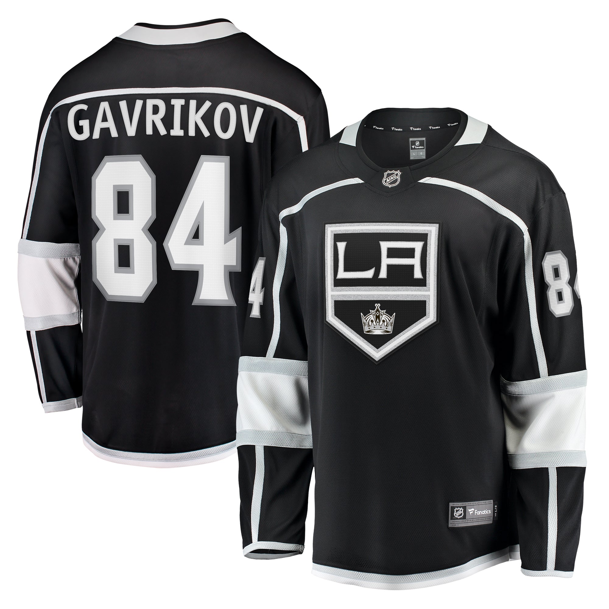 Men's Fanatics Branded Vladislav Gavrikov Black Los Angeles Kings Home Breakaway Jersey - vstockx