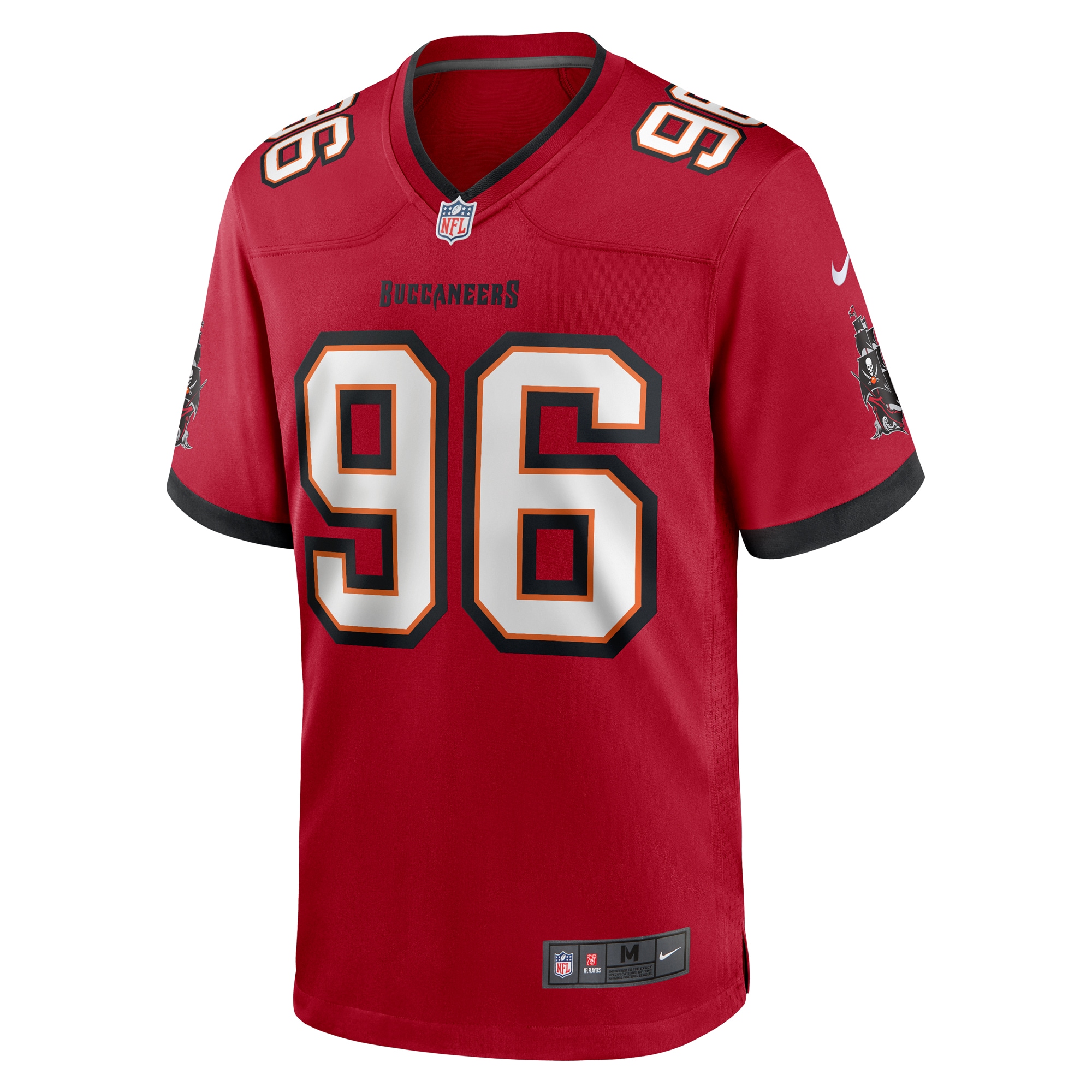 Greg Gaines Tampa Bay Buccaneers Nike Game Player Jersey - Red - vstockx