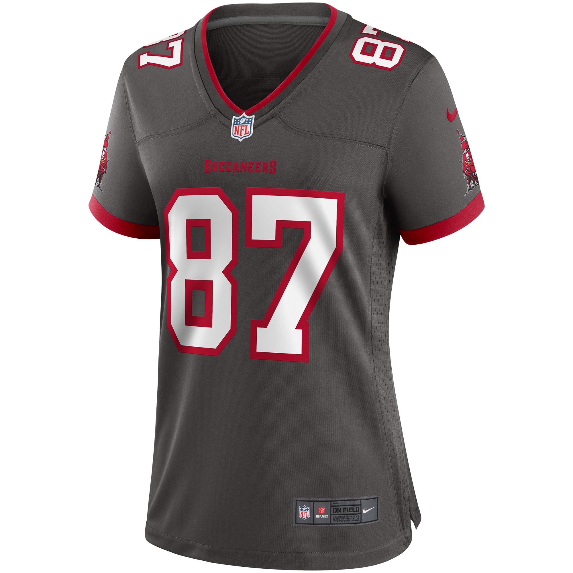 Women's Nike Rob Gronkowski Pewter Tampa Bay Buccaneers Alternate Game Jersey - vstockx