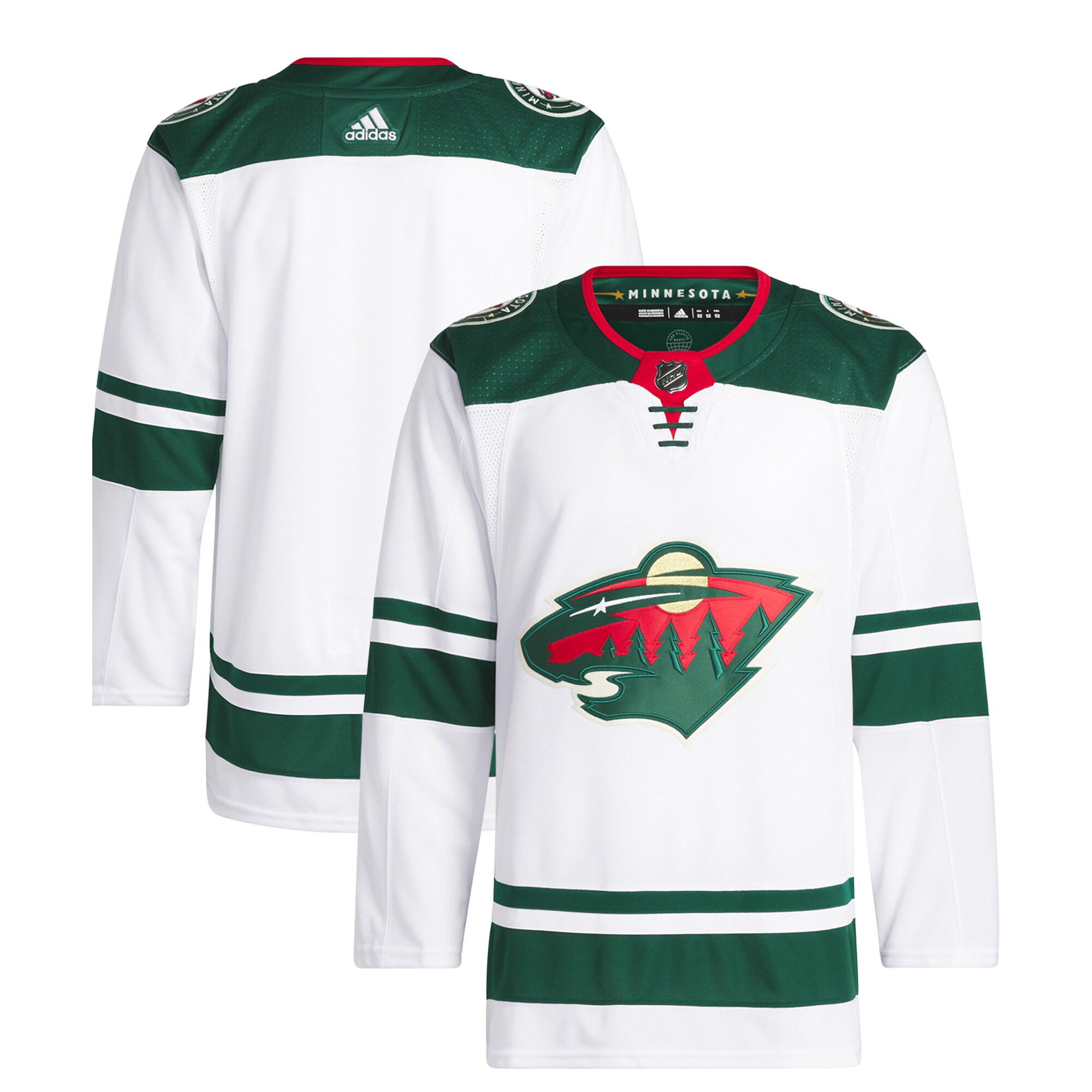 Minnesota Wild adidas Away Primegreen Authentic Pro Jersey White - vstockx