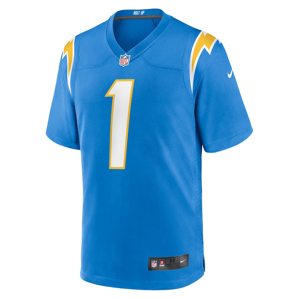 Youth Los Angeles Chargers Quentin Johnston Game Jersey - Powder Blue - vstockx