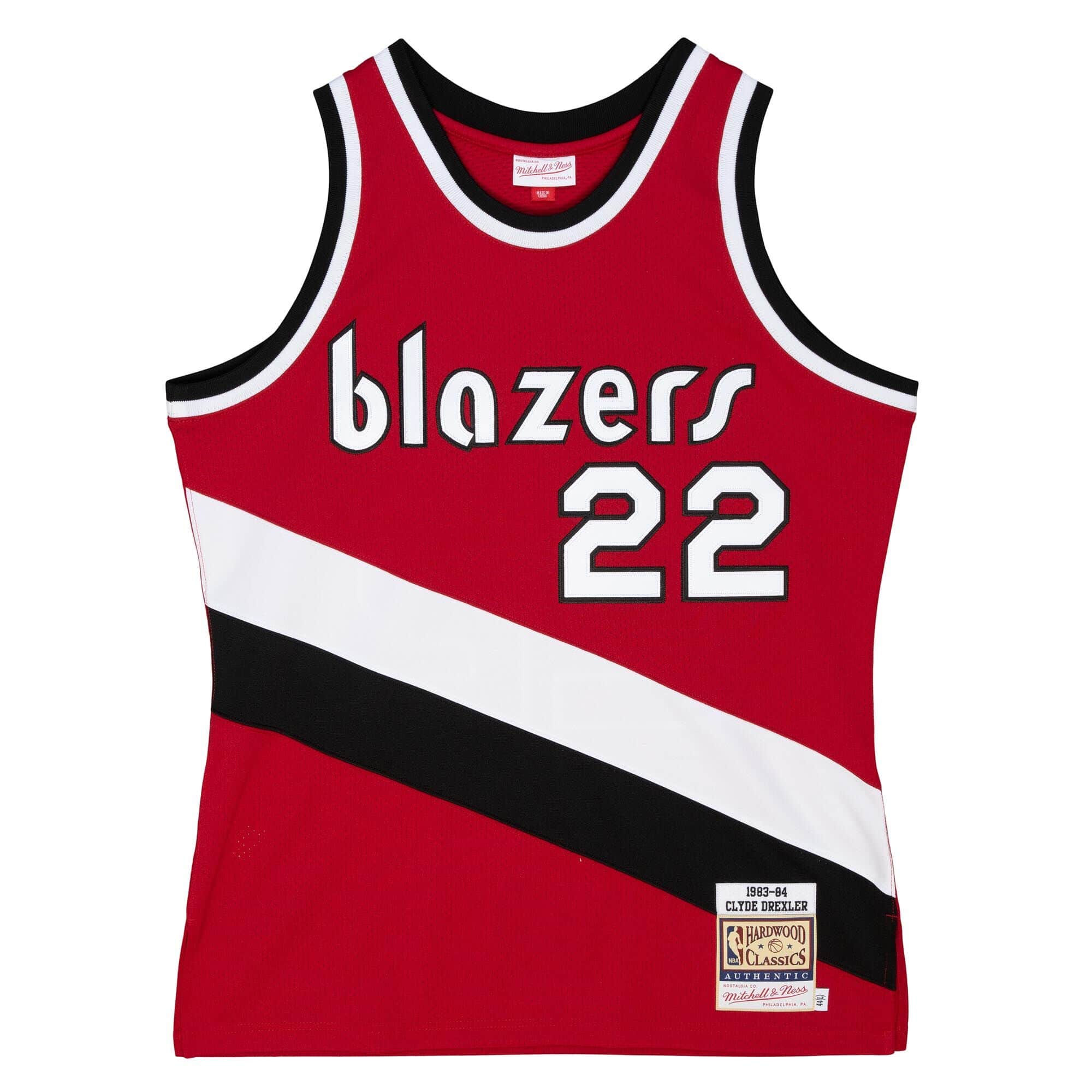 Authentic Clyde Drexler Portland Trail Blazers 1983-84 Jersey - vstockx