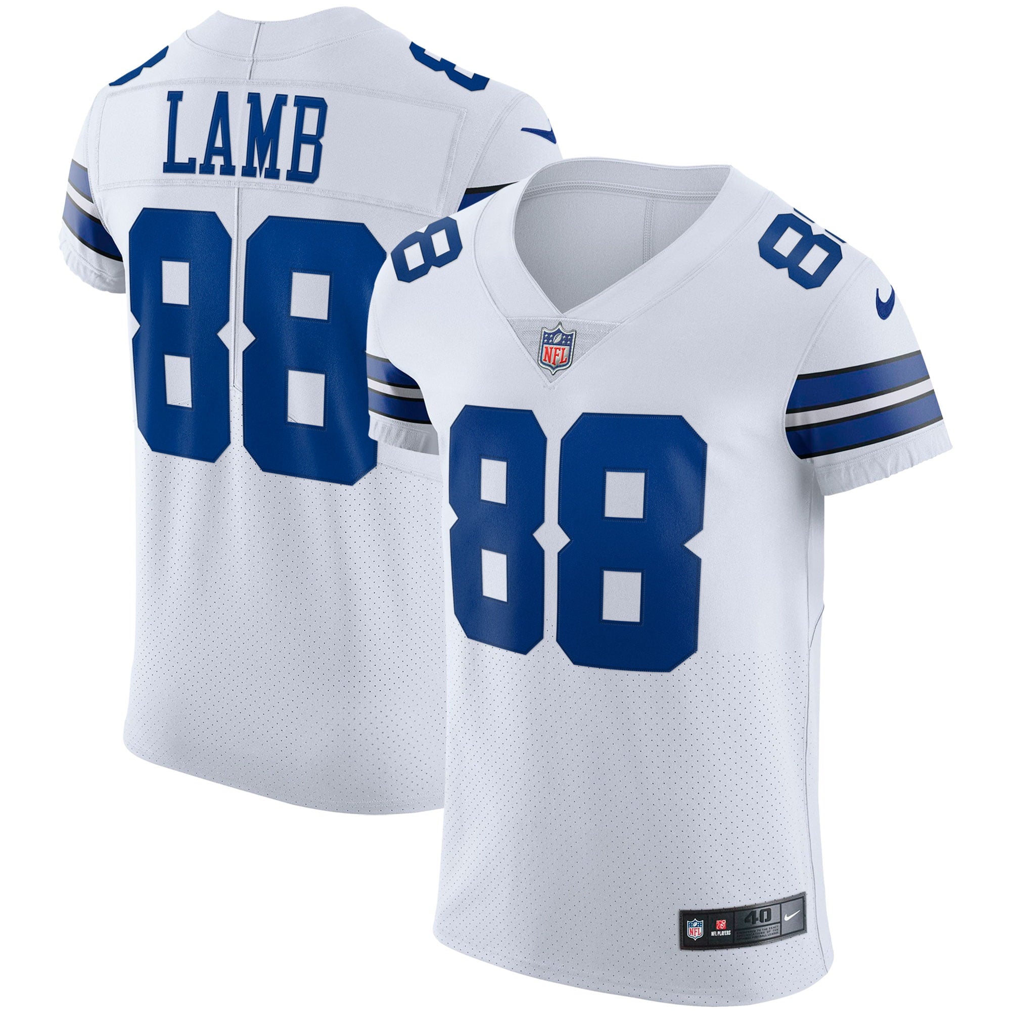 Men's Nike CeeDee Lamb White Dallas Cowboys Vapor Elite Jersey - vstockx
