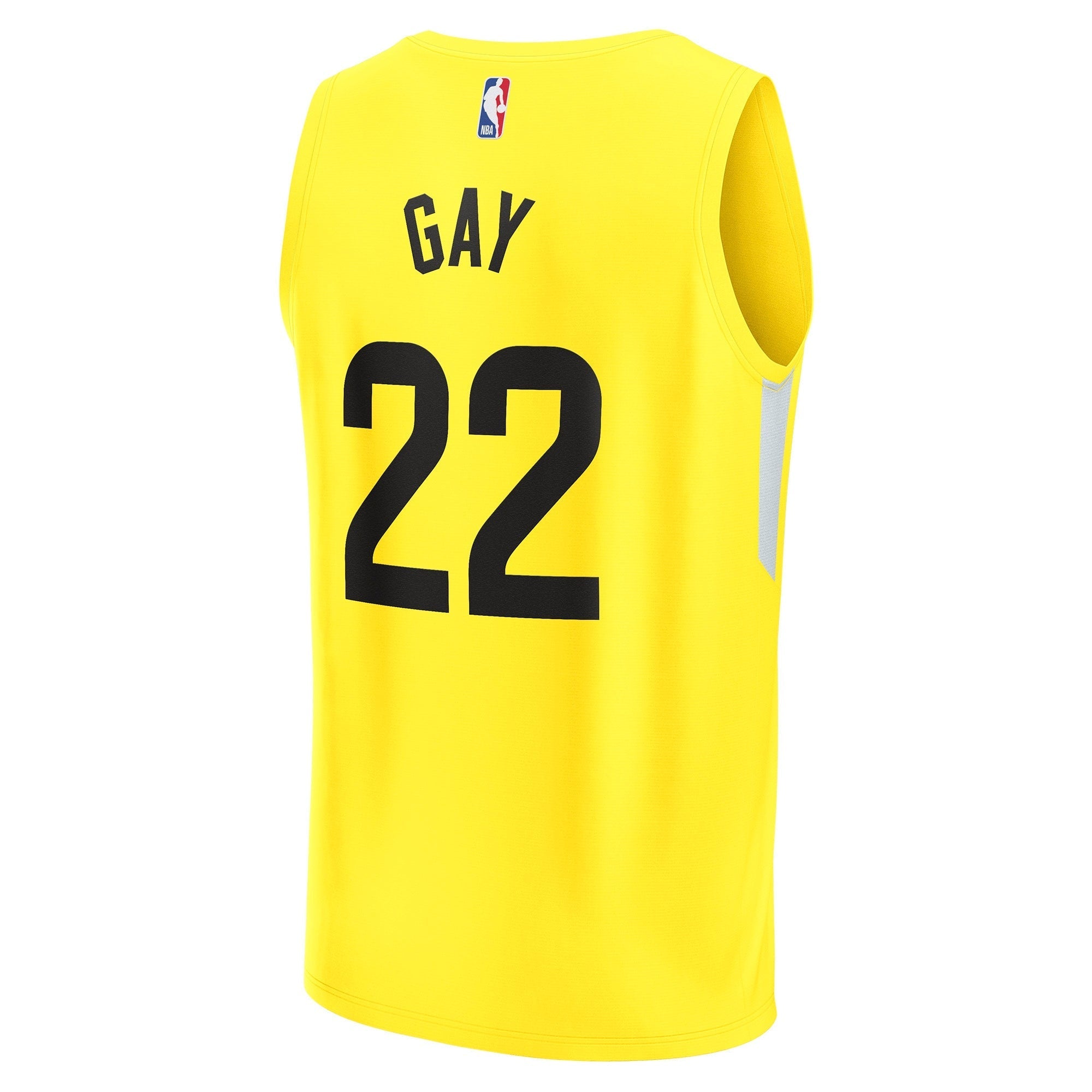Men's Fanatics Branded Rudy Gay Yellow Utah Jazz 2022/23 Fast Break Replica Player Jersey - Icon Edition - vstockx