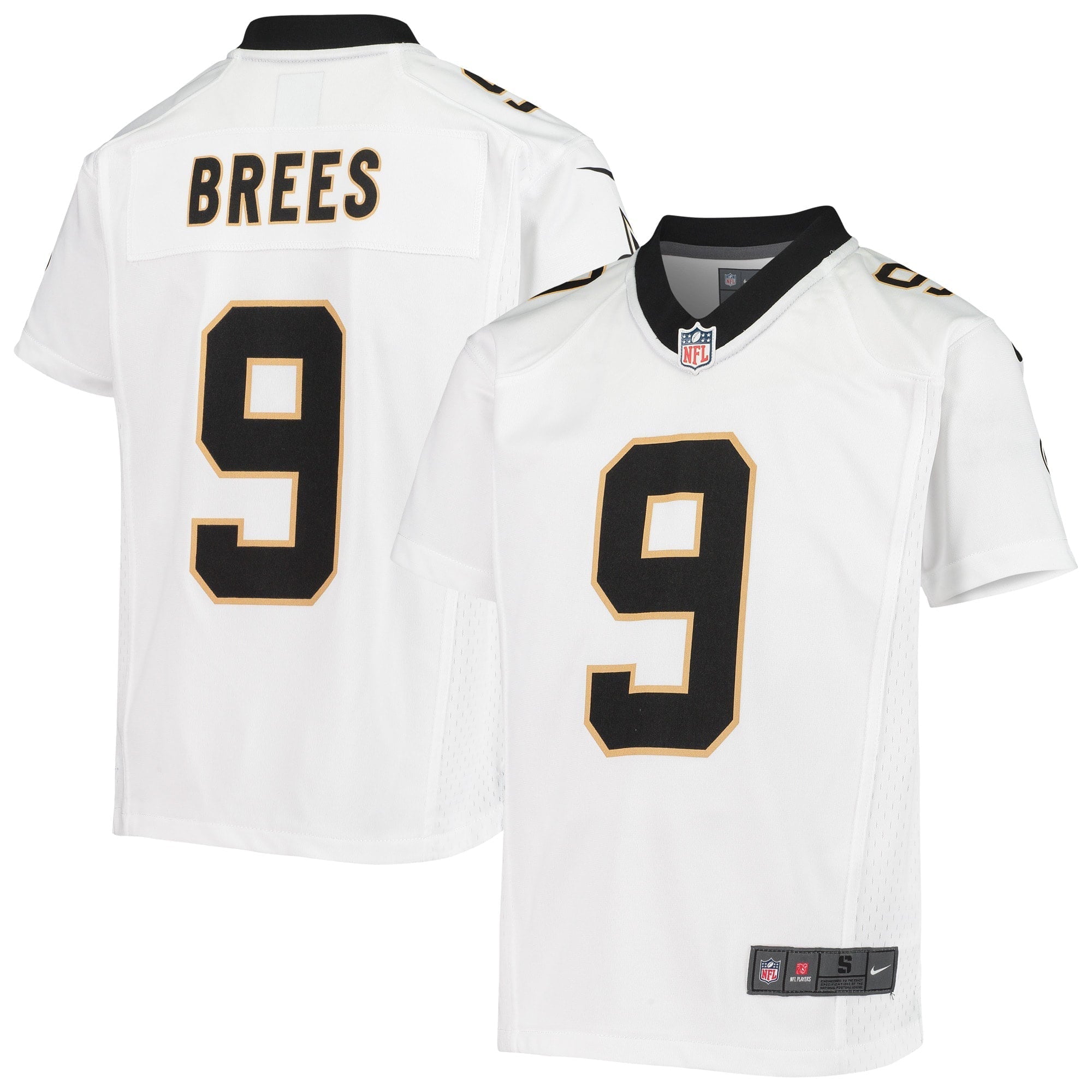 Youth New Orleans Saints Drew Brees Nike White Game Jersey - vstockx